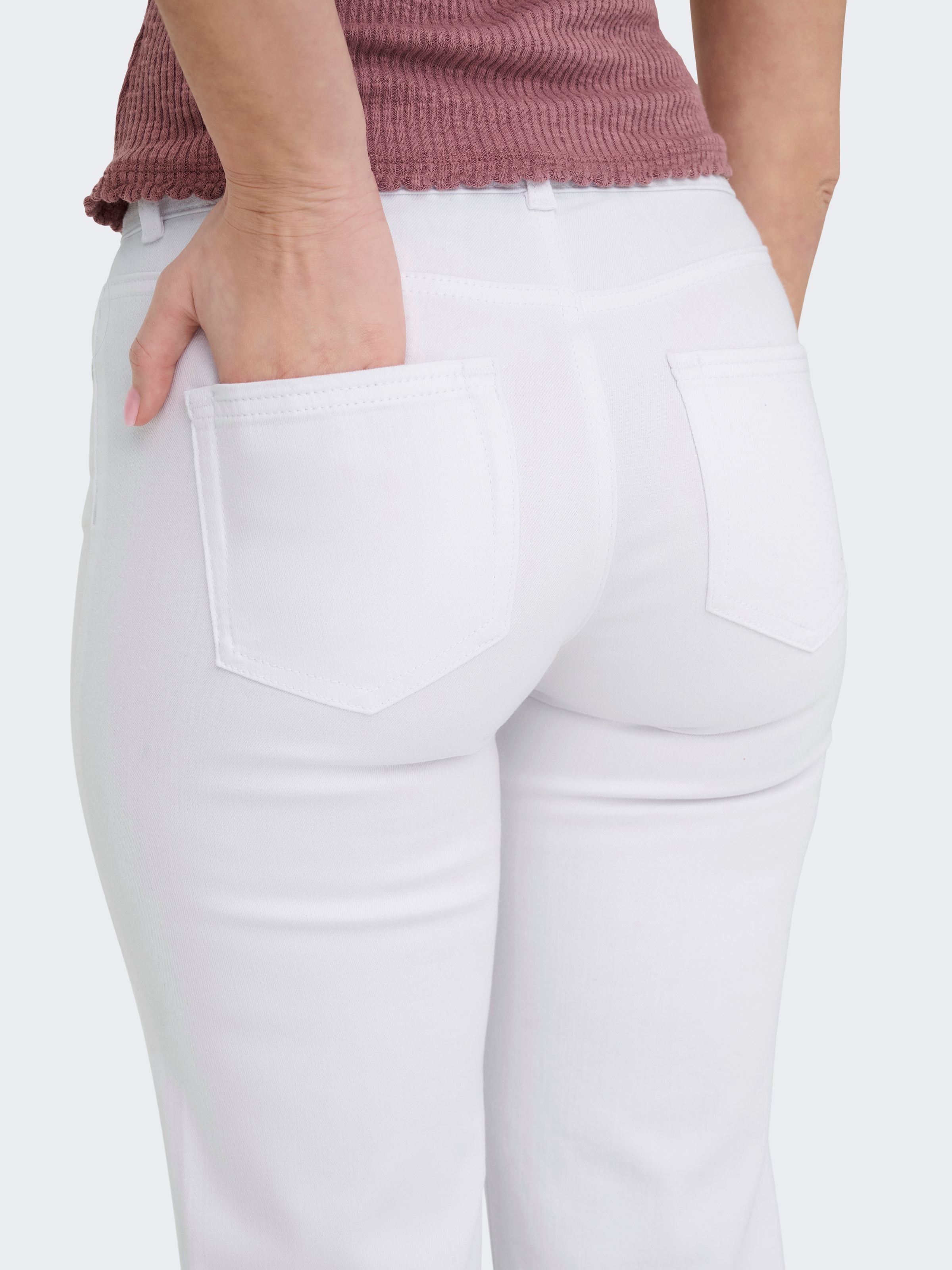 ONLY Straight-Jeans »ONLBLUSH MID STRAIGHT DNM DOT NOOS« 5-Pocket Style