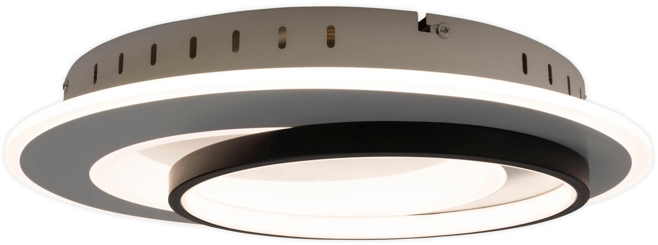näve LED Deckenleuchte »Malea«, 1 flammig, Leuchtmittel LED-Modul | LED wechselbar, dimmbar per Fernbedienung, CCT, Memory, Nachtlicht, D: 49 cm, weiß