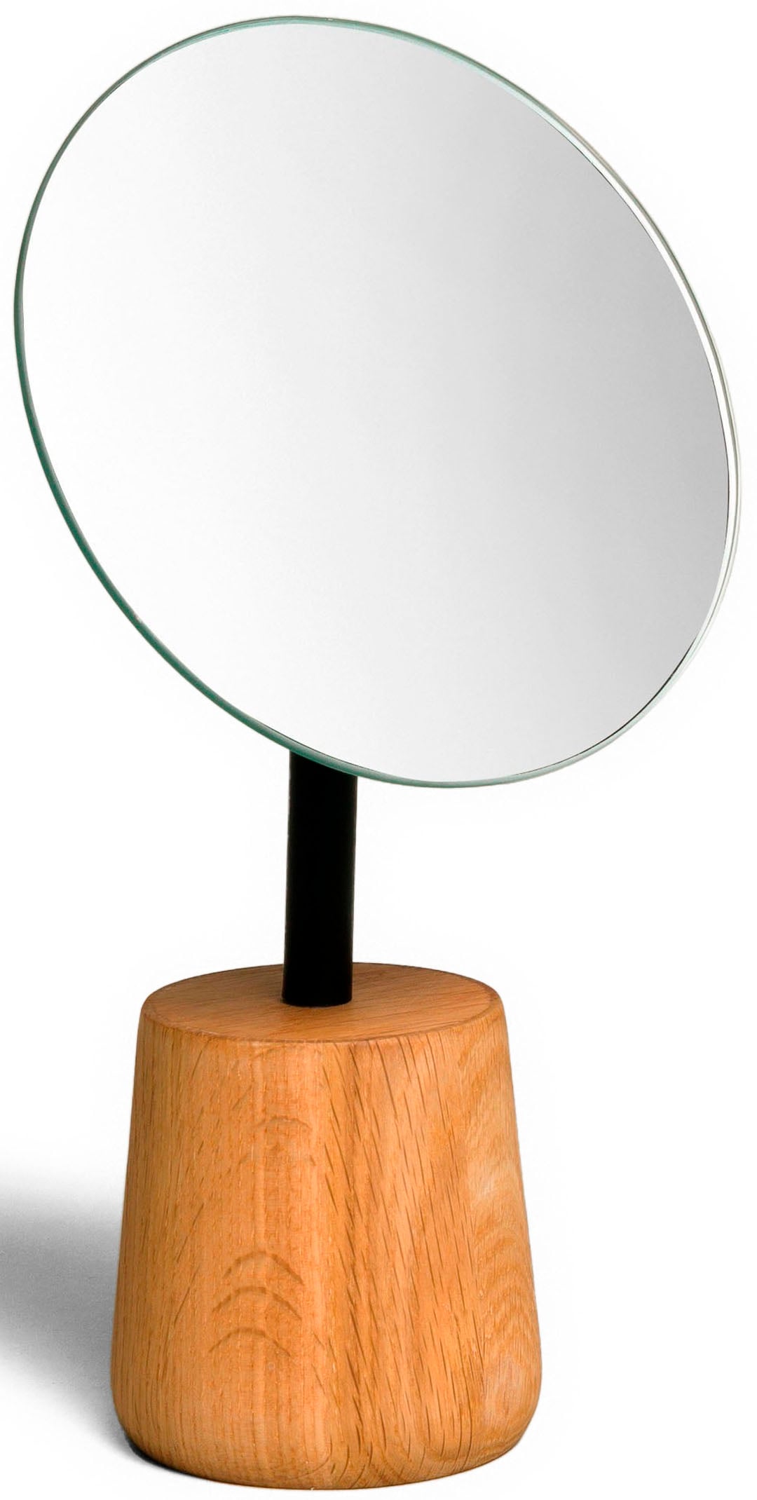 Möve Kosmetikspiegel »OAK«, H: 26 cm, Eichenholz auf Raten bestellen
