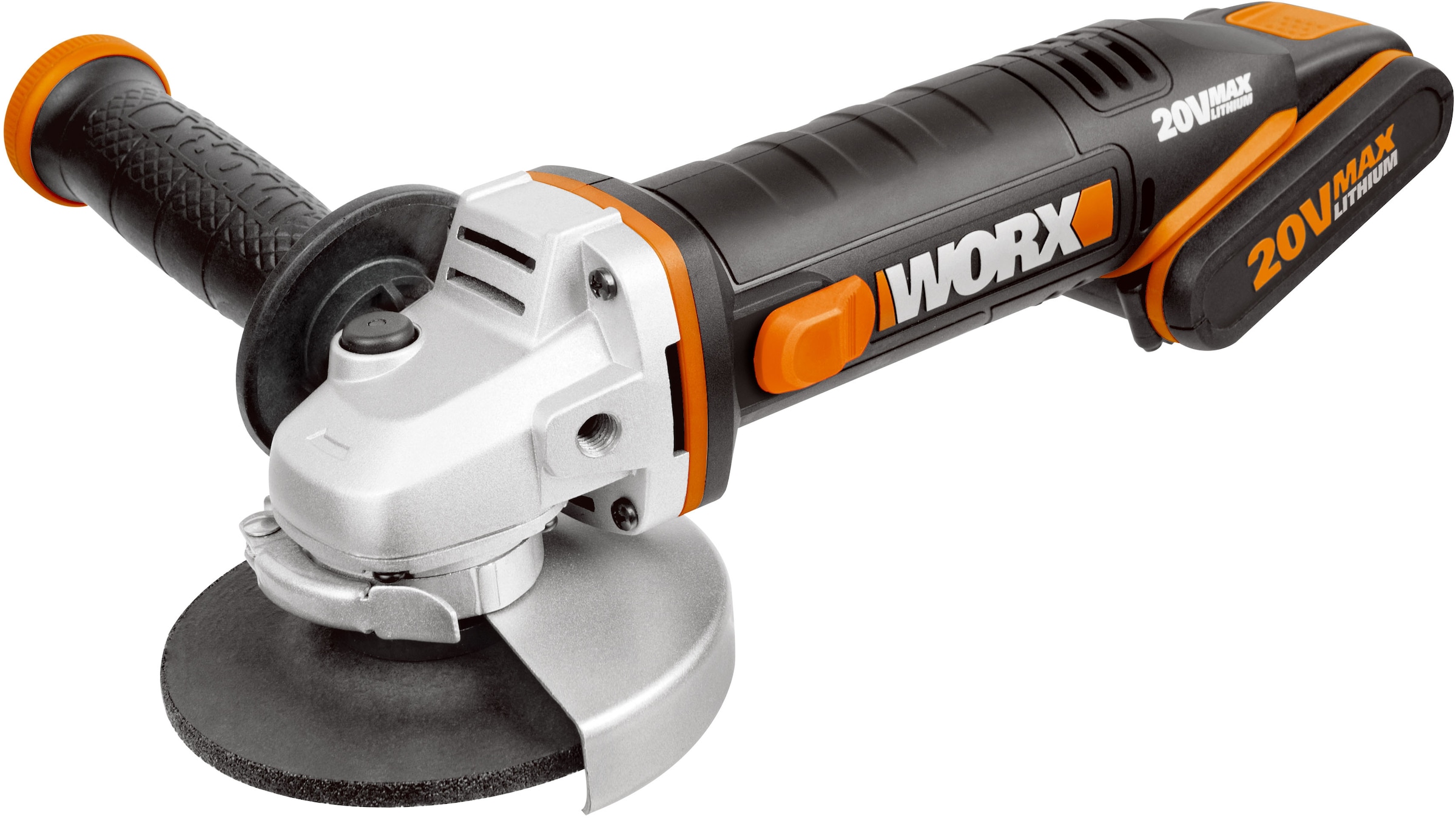 Worx Akku-Winkelschleifer »WX800«, ergonomisches Design, inkl. 2 Akkus & Ladegerät