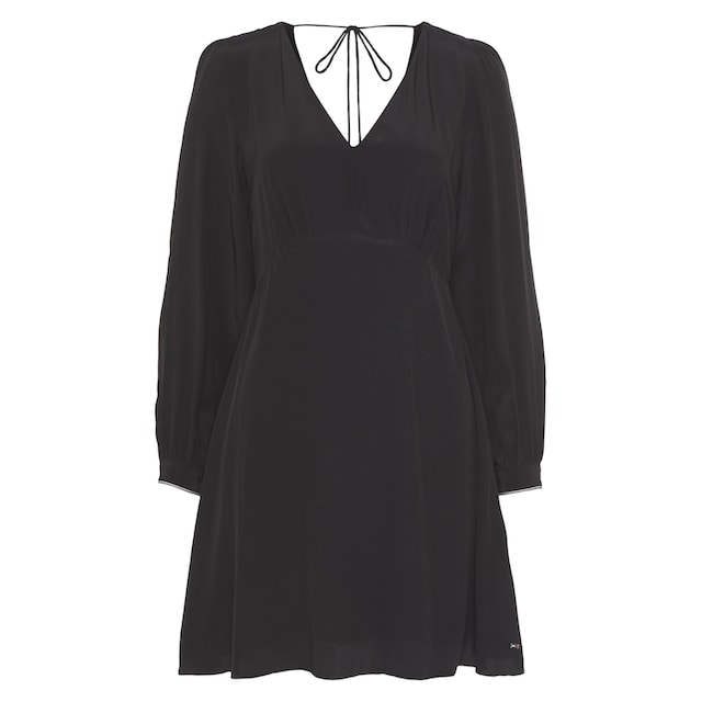 Tommy Hilfiger Blusenkleid »FLUID SOLID SHORT V-NECK DRESS«, mit  V-Ausschnitt vorne und hinten bestellen