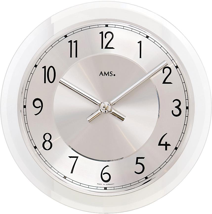 AMS Wanduhr »W9476«, Quarzuhr,Glas,Wohnzimmer,Esszimmer,Küche,Arbeitszimmer günstig online kaufen