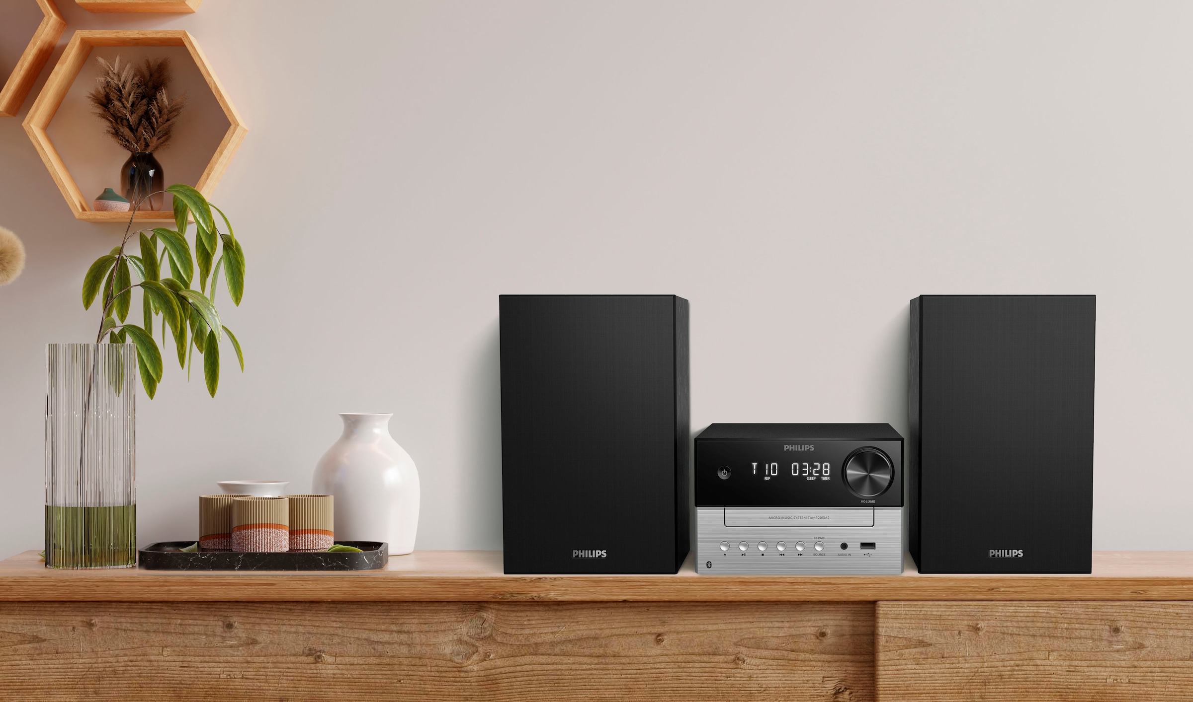 Philips Stereoanlage »TAM3205M2/12«, (Bluetooth 20 W)