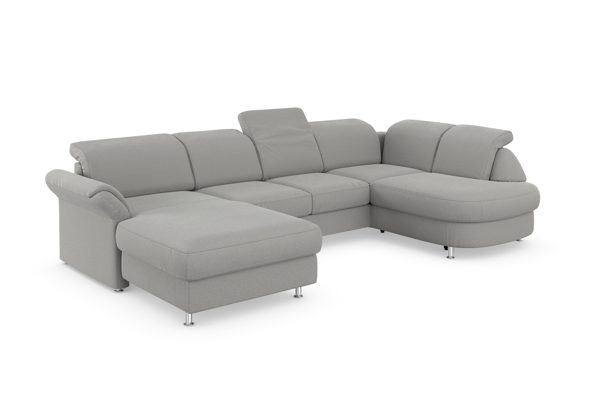 sit&more Wohnlandschaft »Apulia U-Form«, wahlweise Bettfunktion, Bettkasten und Kopf- und Armteilverstellung