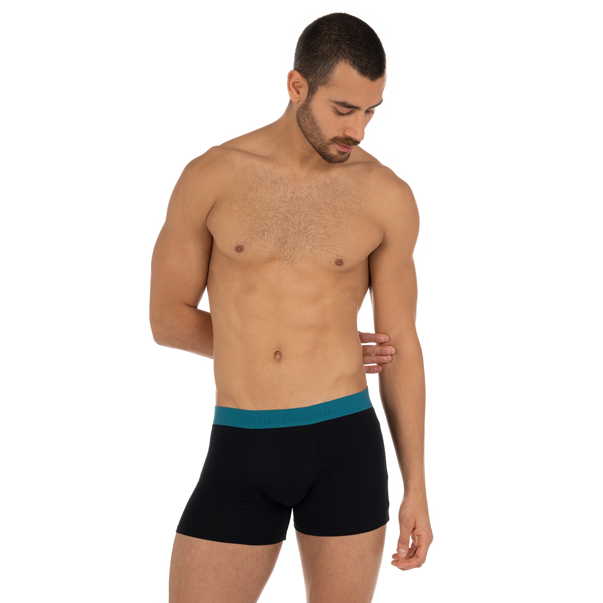 Bruno Banani Boxershorts »FLOWING«, (2er Pack), mit kontrastfarbenem Bündchen