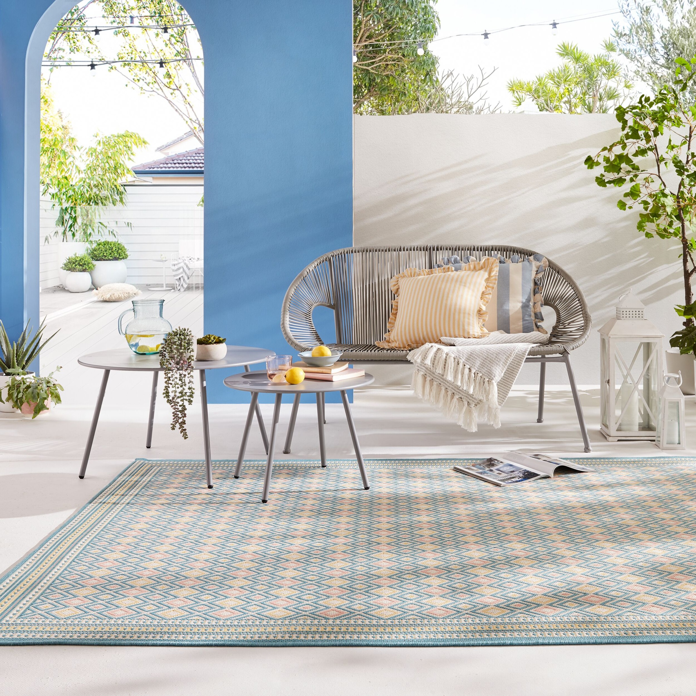 FLAIR RUGS Teppich »Coast, für drinnen und draußen«, rechteckig, 3 mm Höhe, günstig online kaufen