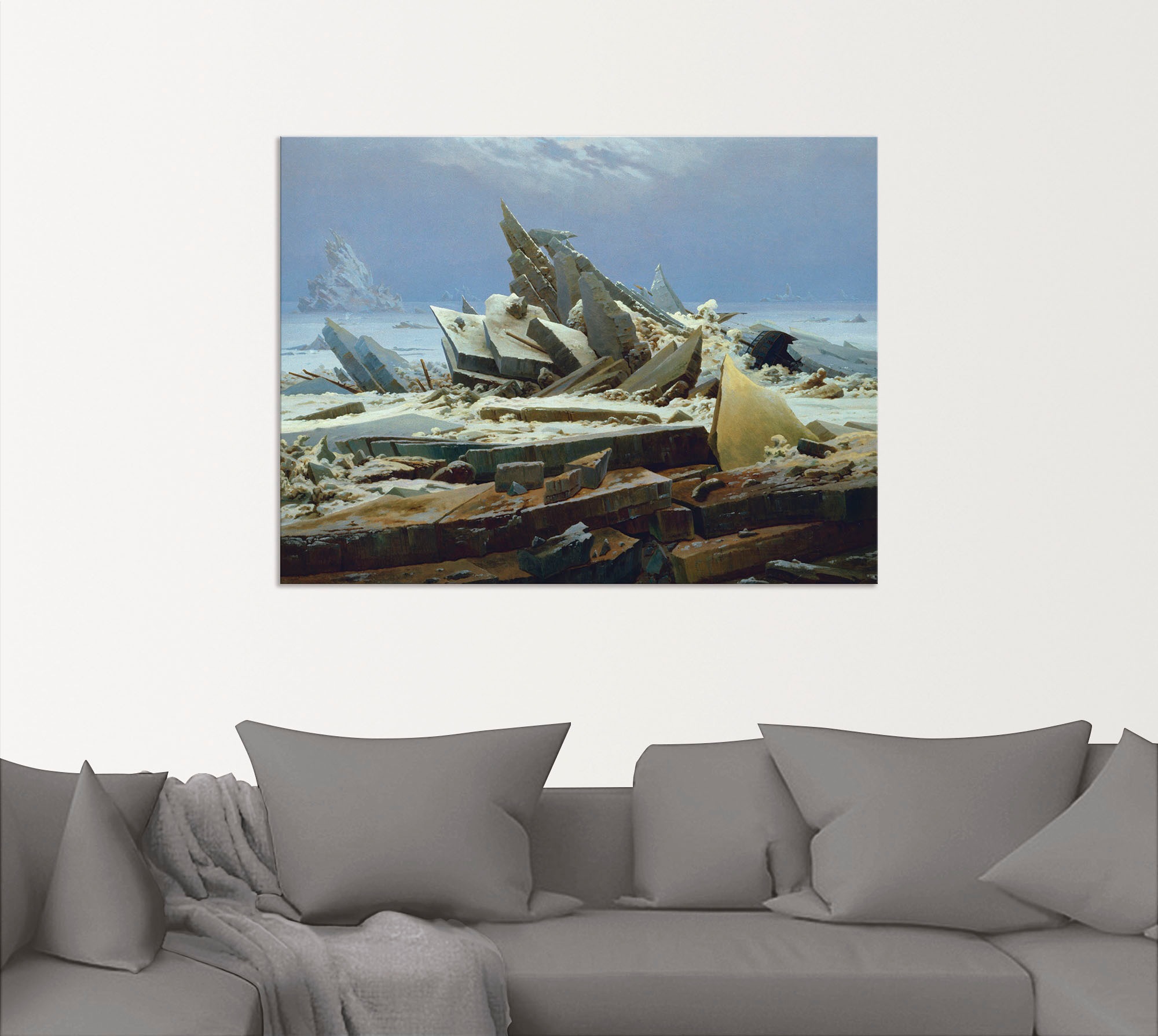 Artland Wandbild »Das Eismeer (Die gescheiterte Hoffnung)«, Gewässer, (1 St.), als Alubild, Leinwandbild, Wandaufkleber oder Poster in versch. Größen