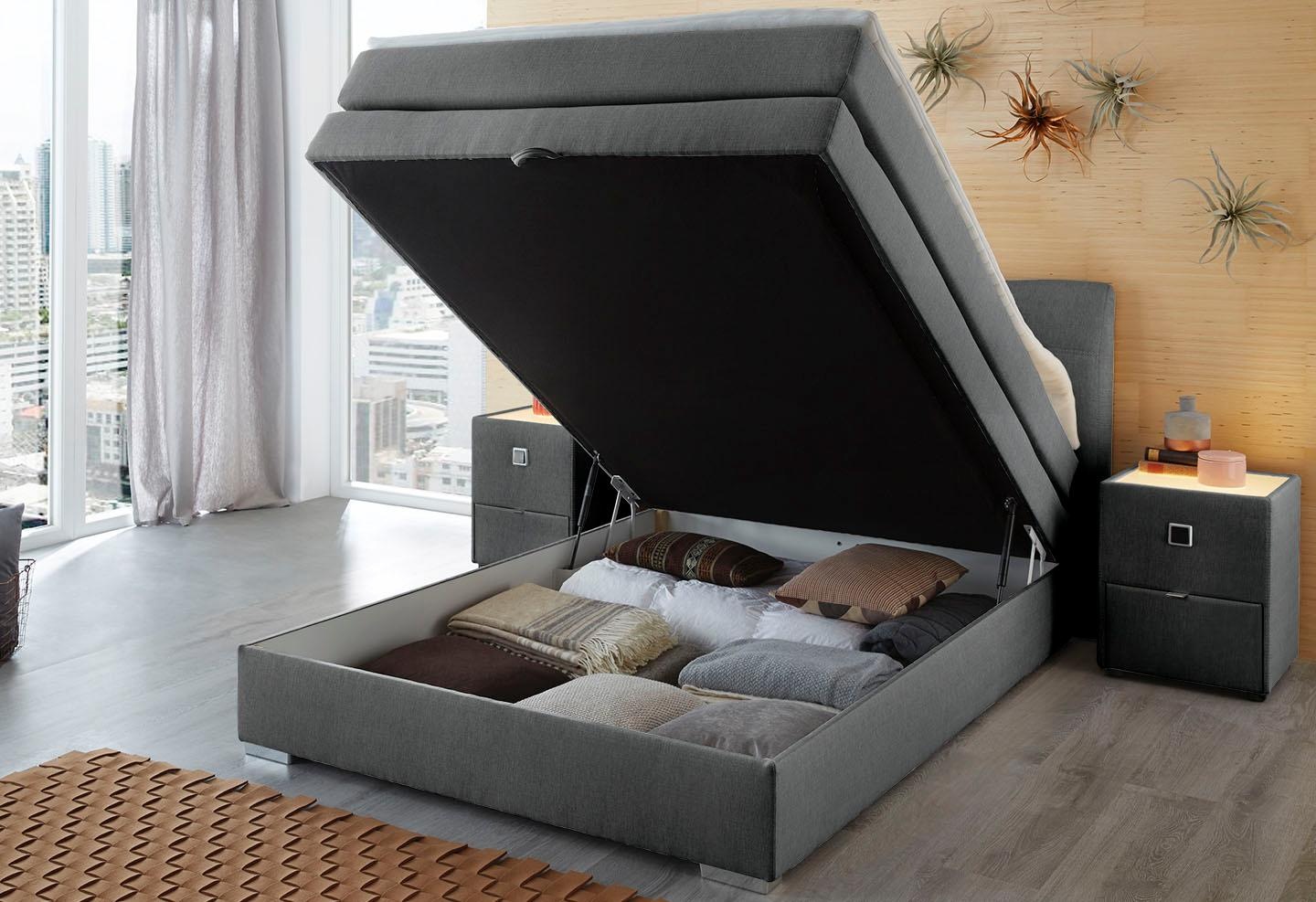 Jockenhöfer Gruppe Boxspringbett »Amelie« mit Bettkasten und Topper, erhält günstig online kaufen