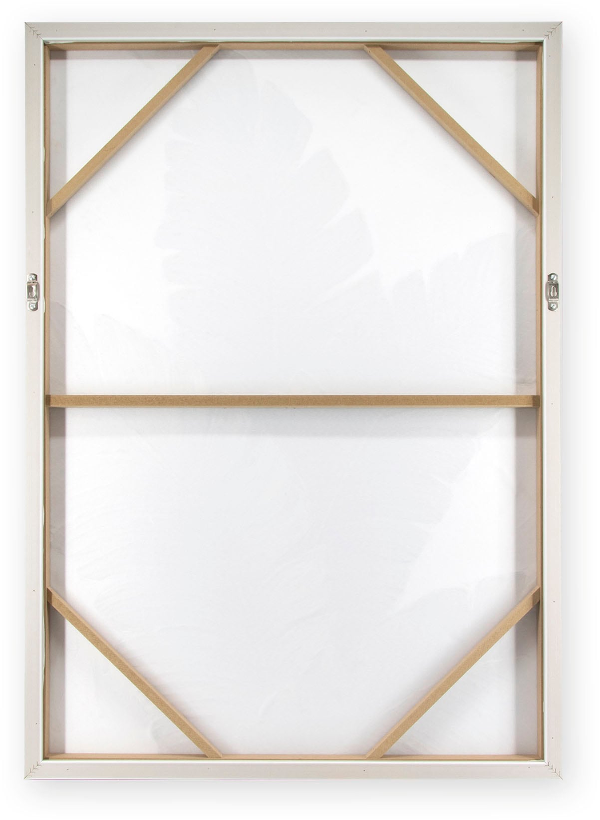 Art for the home Leinwandbild »Blatter Neutral«, Blätter, (1 St.), Handgemalte Leinwand mit Goldmetallic, Lush leaves neutral - 100x70cm