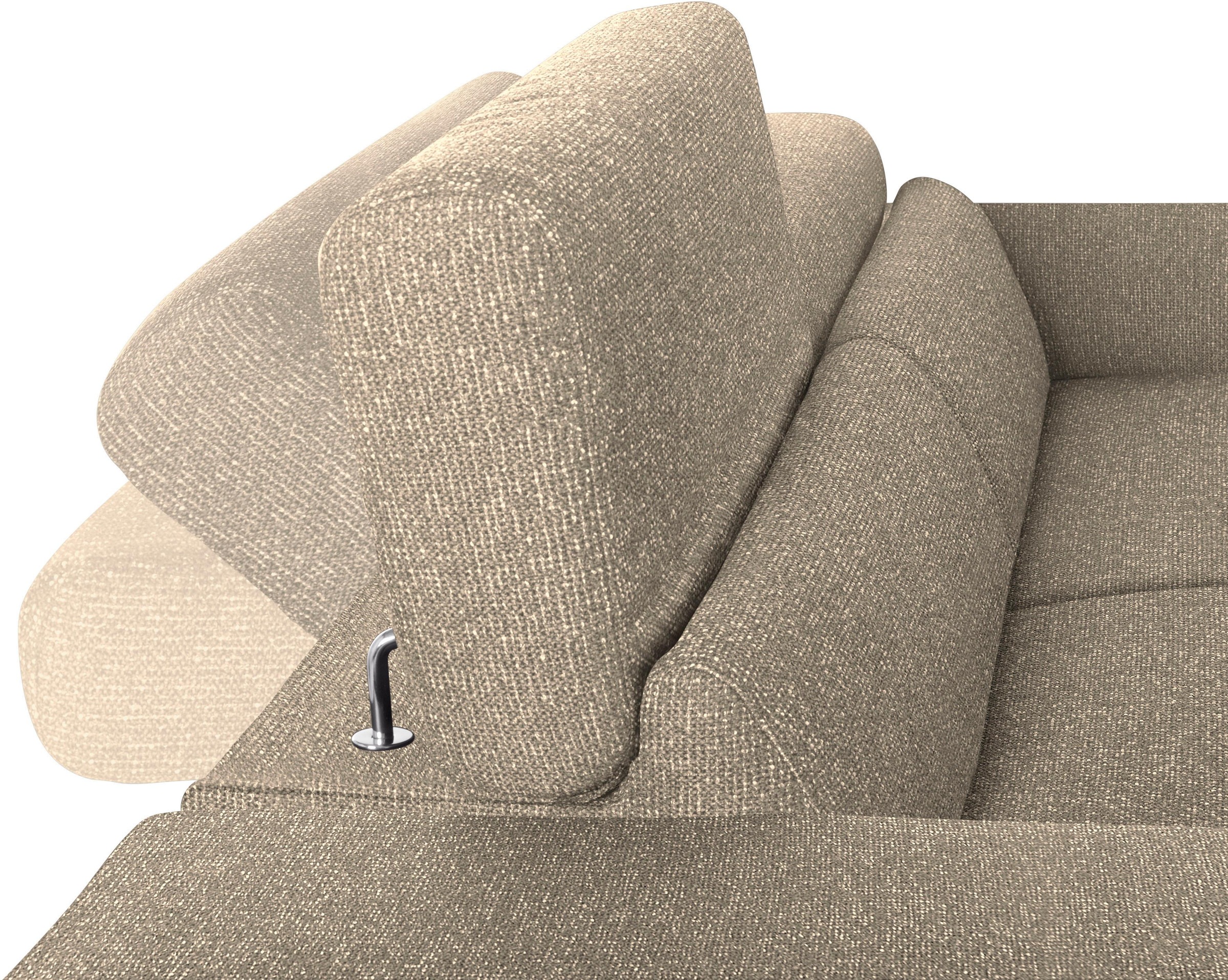 W.SCHILLIG 2,5-Sitzer »finn«, German Design Award 2016, Fußgestell Nussbaum natur, Breite 230 cm
