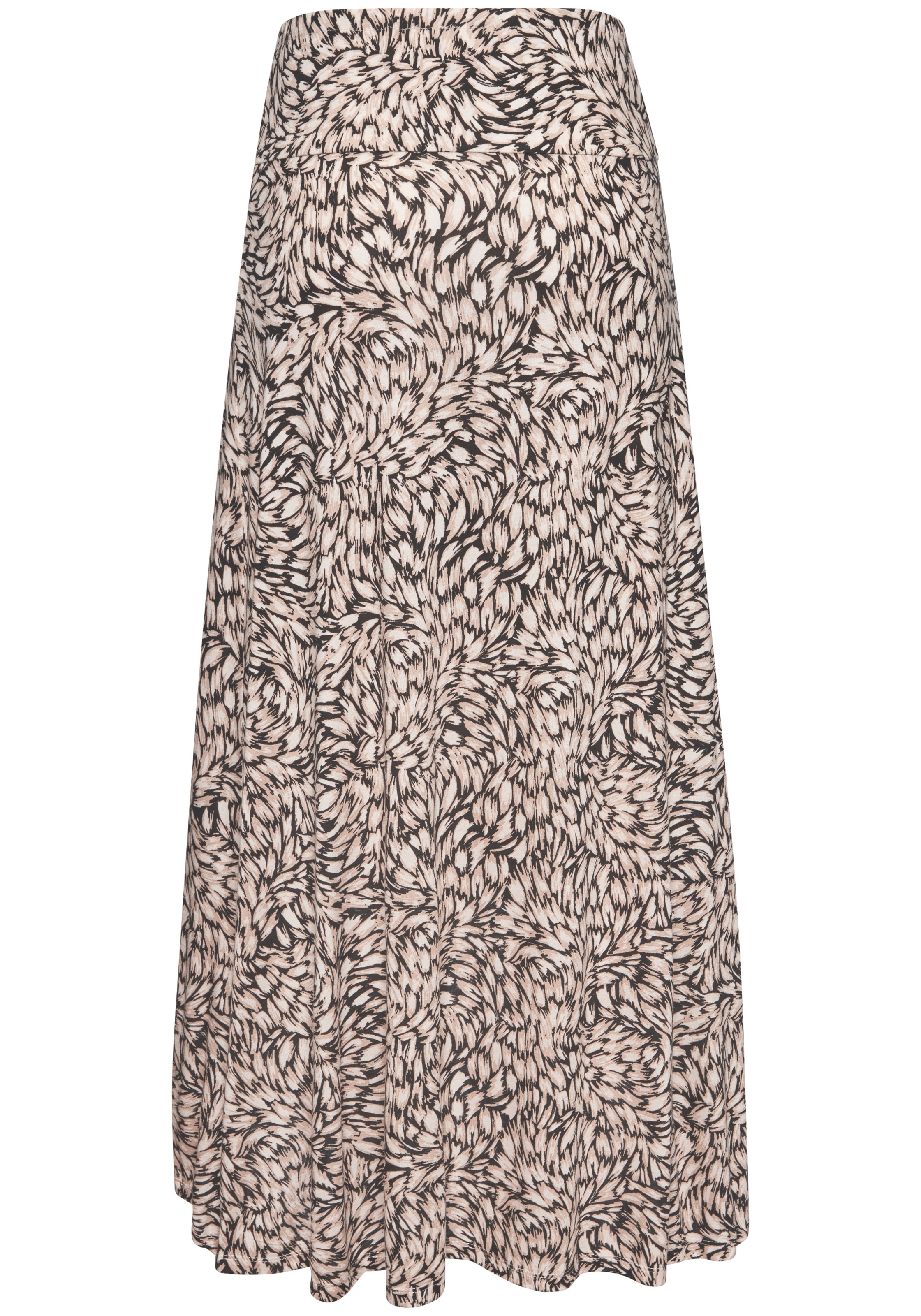 Buffalo Jerseyrock mit Alloverprint, sommerlicher Maxirock in Wickeloptik