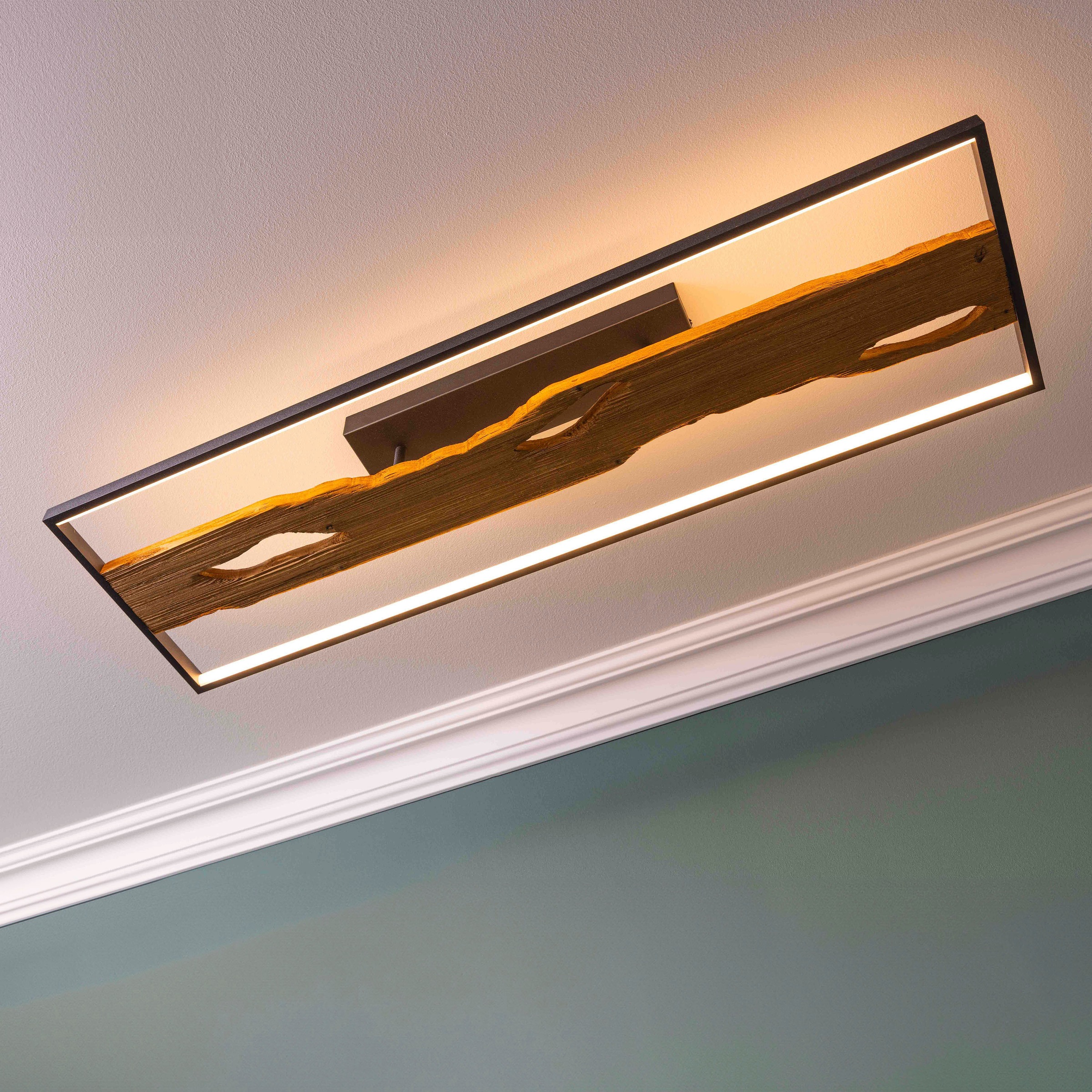 Brilliant LED Deckenleuchte »Chaumont«, LED Deckenlampe, 100x14x30 cm, 6600 günstig online kaufen