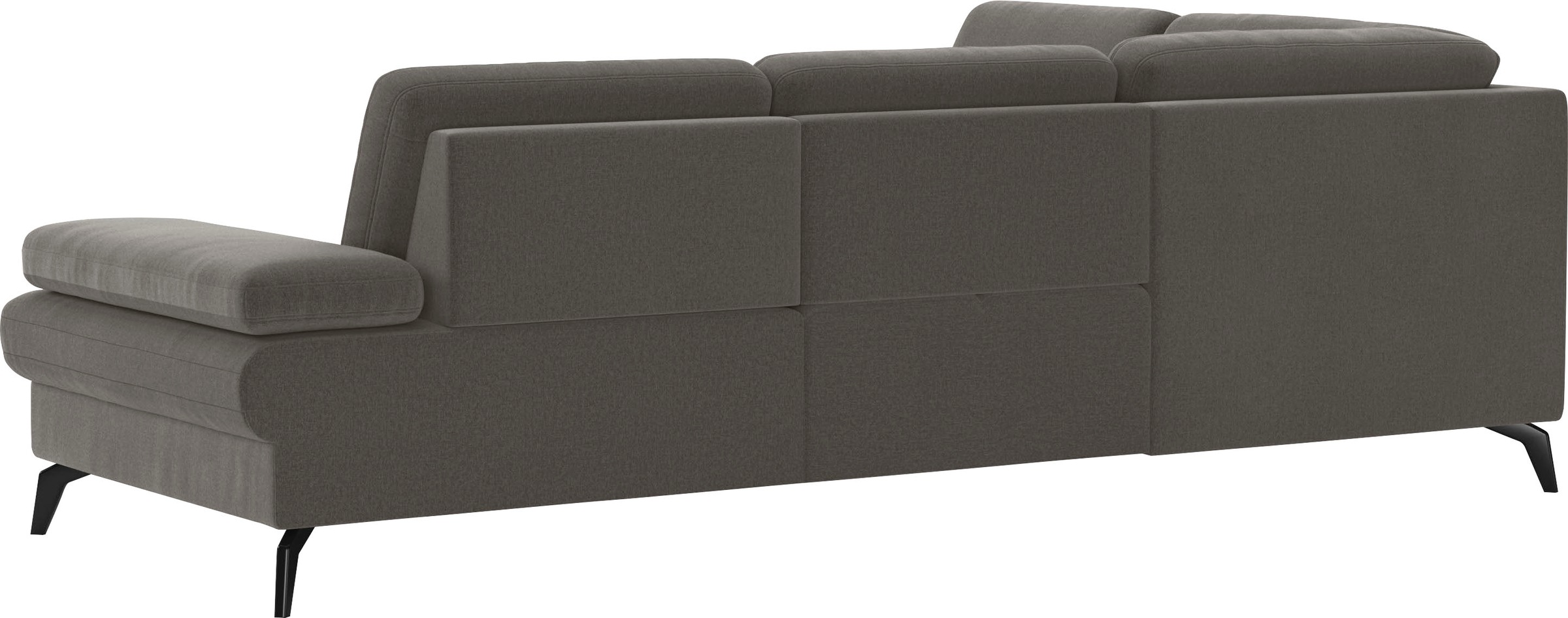 sit&more Ecksofa »Morris L-Form, inkl. Sitztiefenverstellung«, wahlweise mit Armteilverstellung, Bettfunktion & Bettkasten