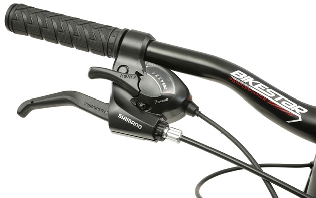 Bikestar Mountainbike 21 Gang Shimano RD-TY300 Schaltwerk Kettenschaltung für Damen und Herren, Kettenschaltung