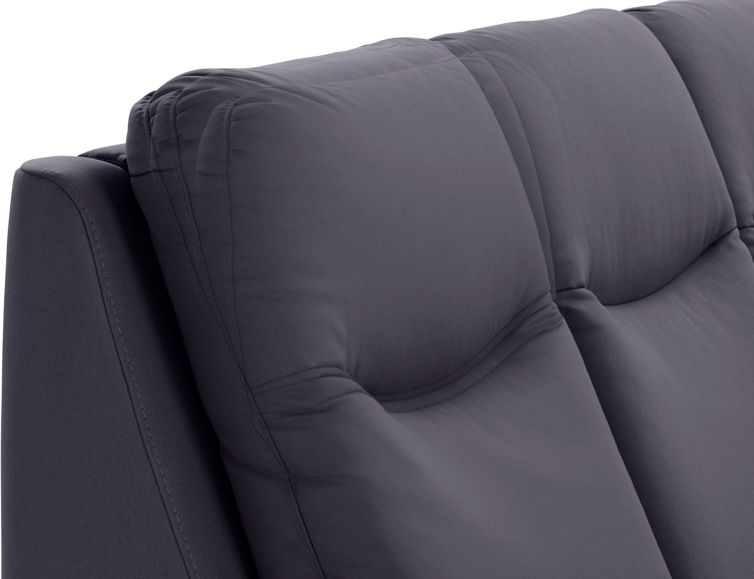 sit&more 3-Sitzer »Boccaccio«, inklusive Federkern und Kopfteilverstellung