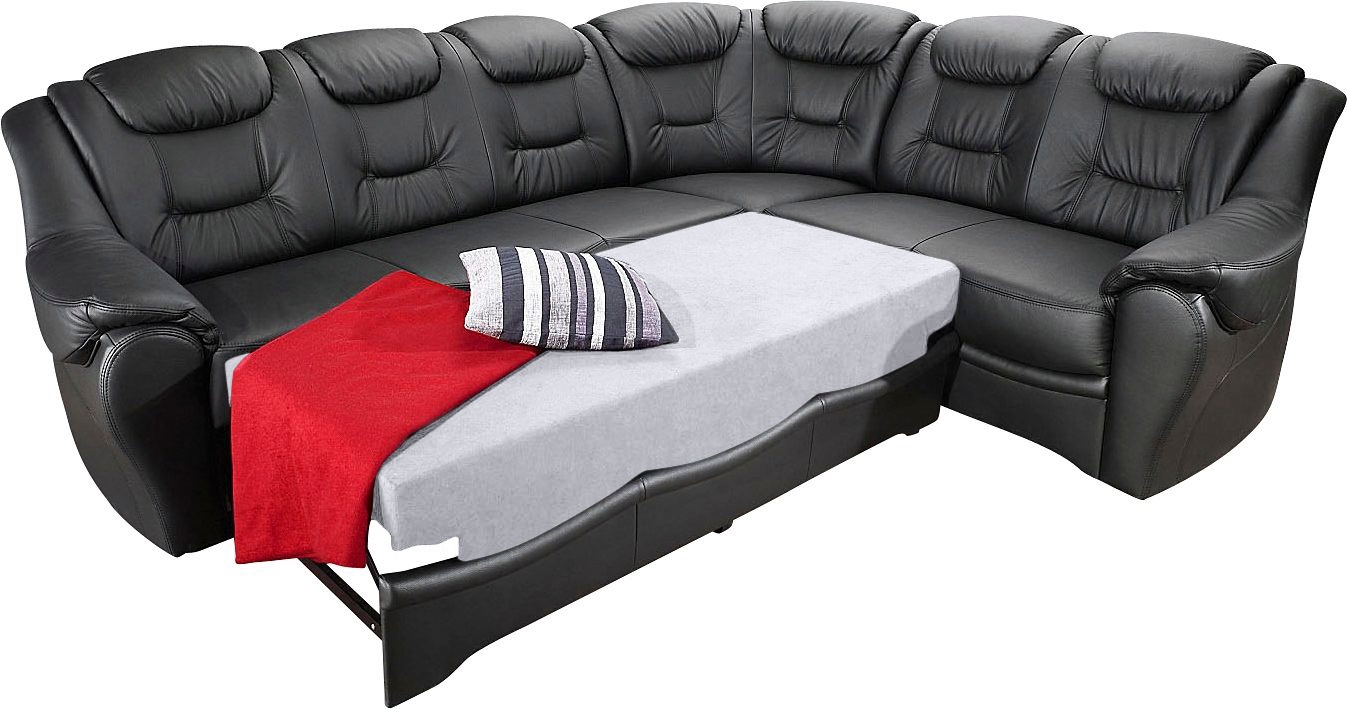 sit&more Ecksofa »Bellevue L-Form«, wahlweise mit Bettfunktion günstig online kaufen