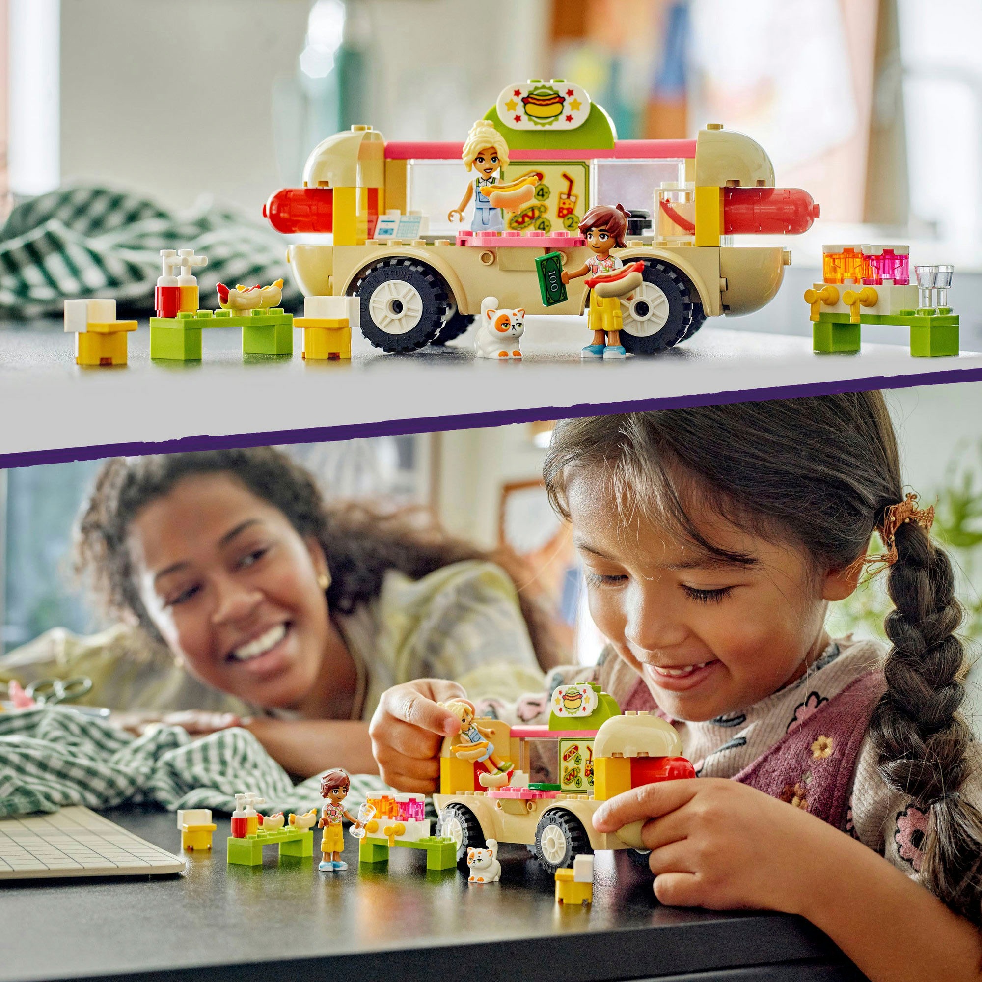 LEGO® Konstruktionsspielsteine »Hotdog-Truck (42633), LEGO Friends«, (100 St.), Made in Europe