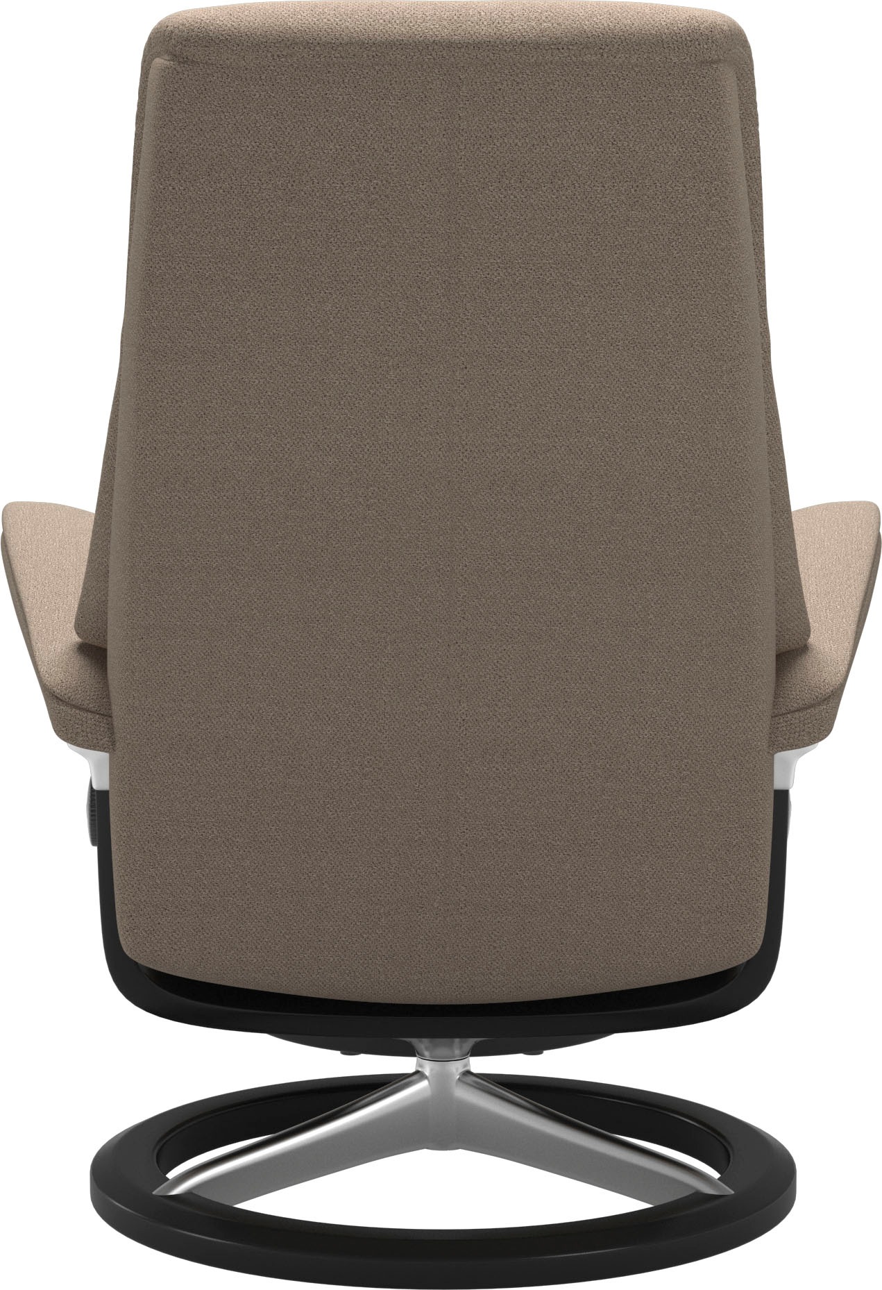 Stressless® Relaxsessel »View«, (Set, Relaxsessel mit Hocker), mit Signature Base, Größe S,Gestell Schwarz