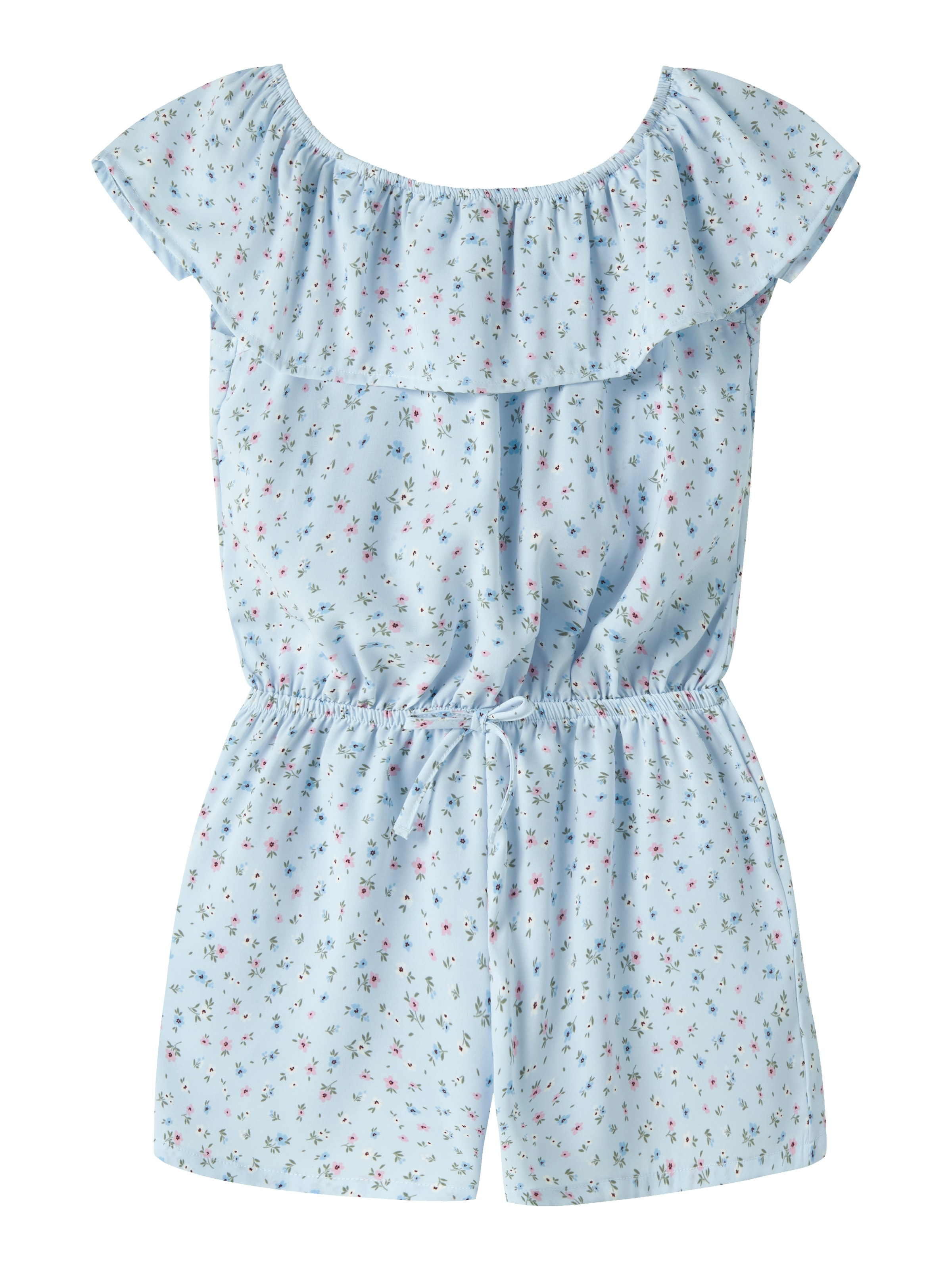 Name It Kurzoverall »NKFVINAYA  PLAYSUIT FFF« Kunstfaser, elastischer Bund, Allover-Druck