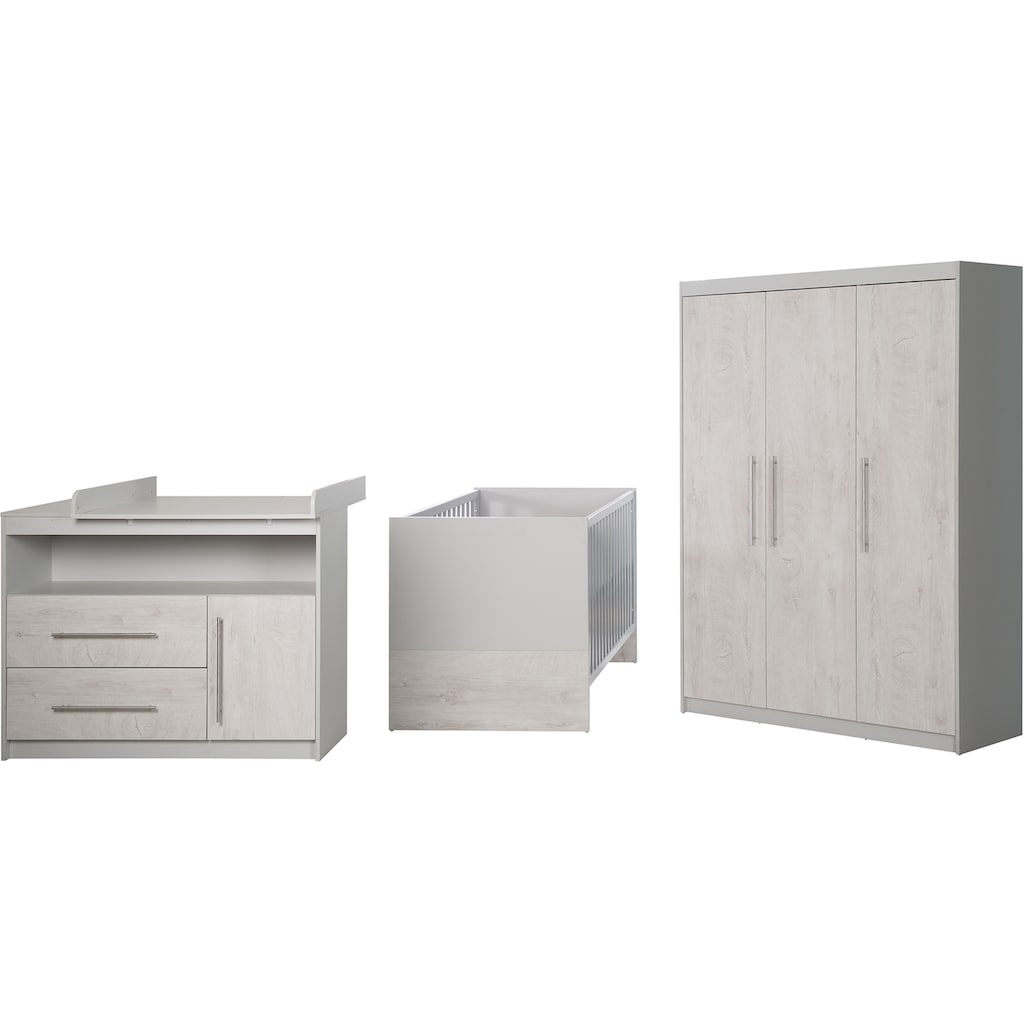 roba® Babyzimmer-Komplettset »Maren 2«, (Set, 3 St., Kinderbett, Schrank, Wickelkommode)