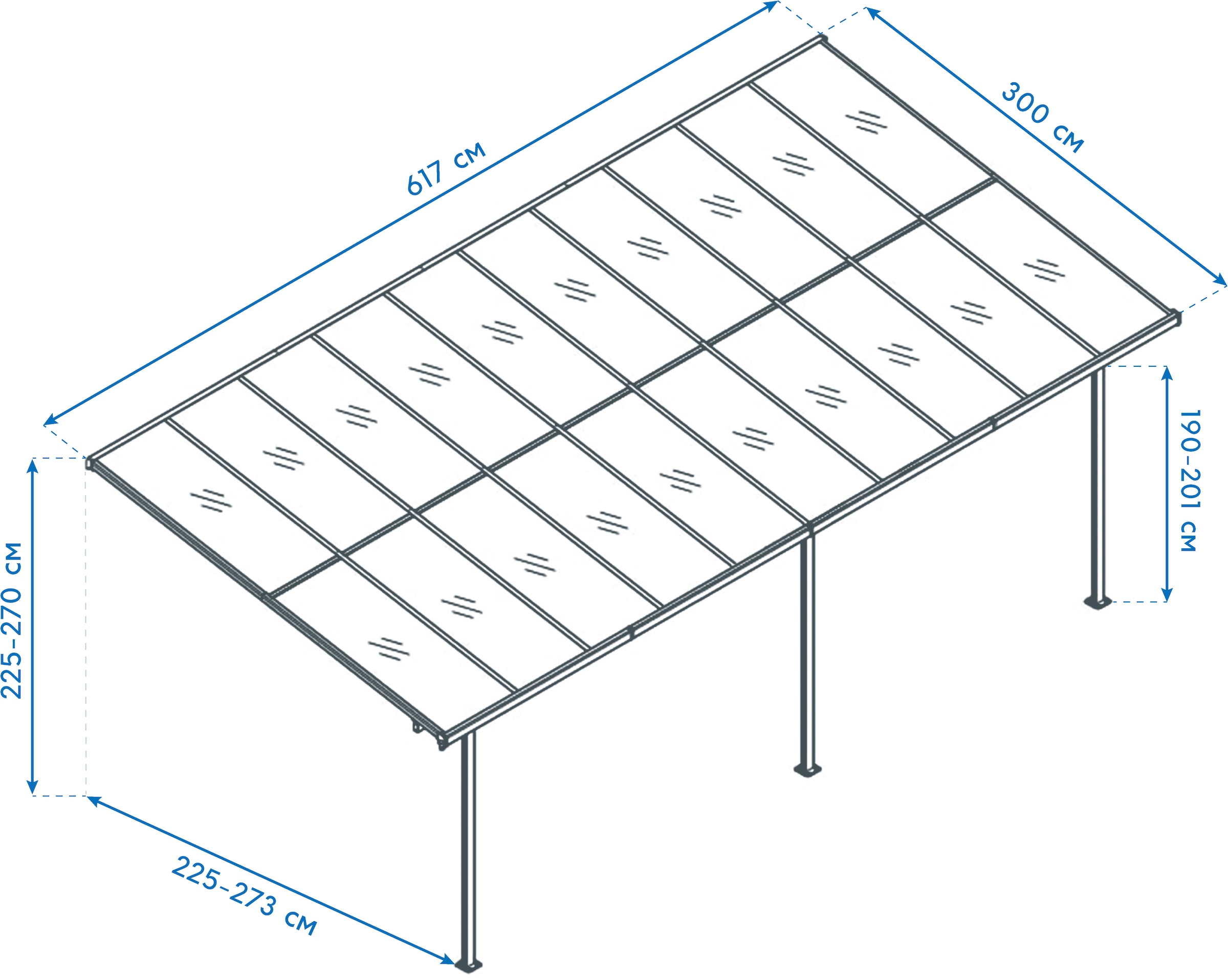 WESTMANN Terrassendach »Bruce 617«