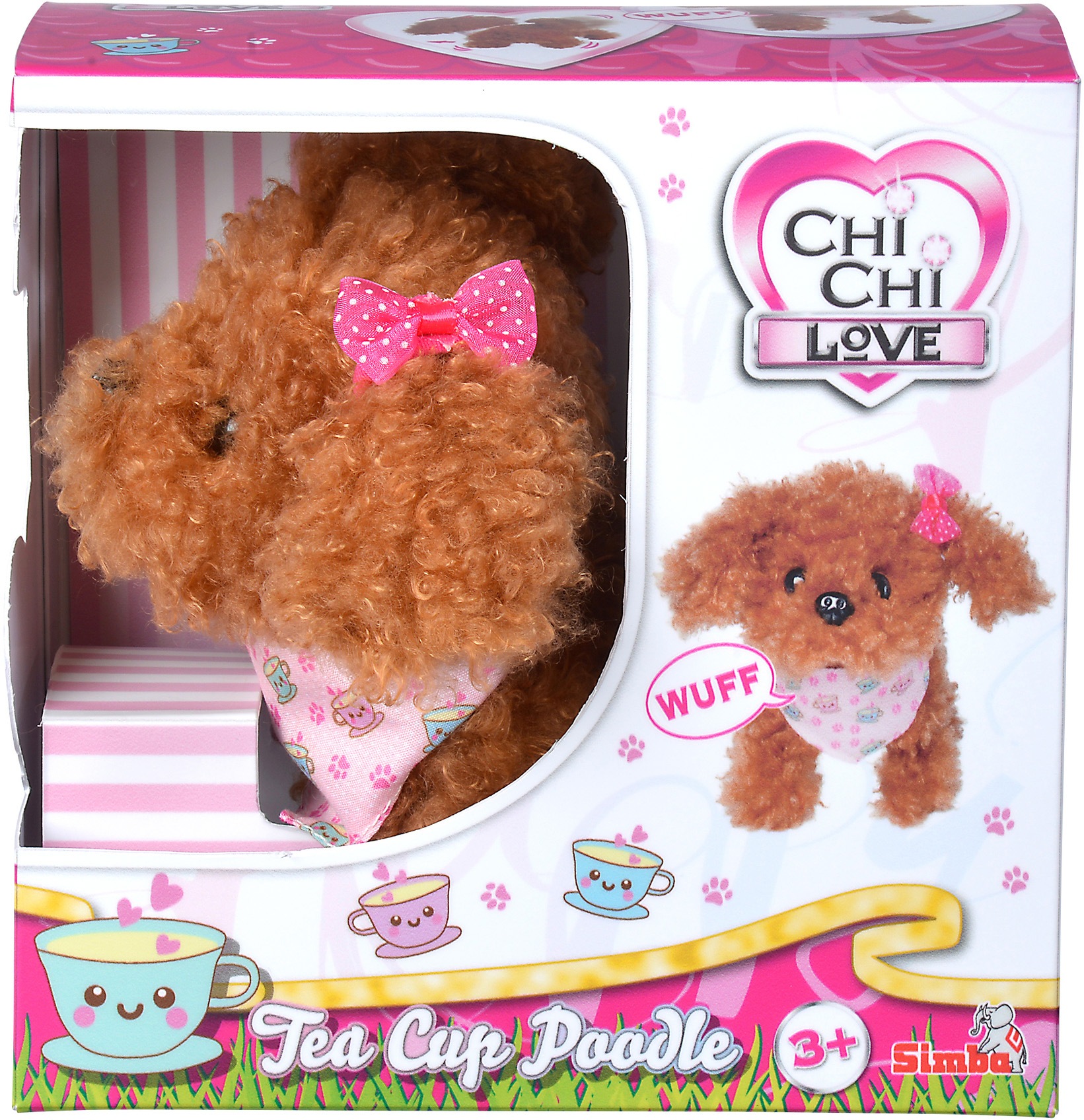 SIMBA Plüschfigur »Chi Chi Love, Tea Cup Poodle Puppy«, mit Soundeffekten