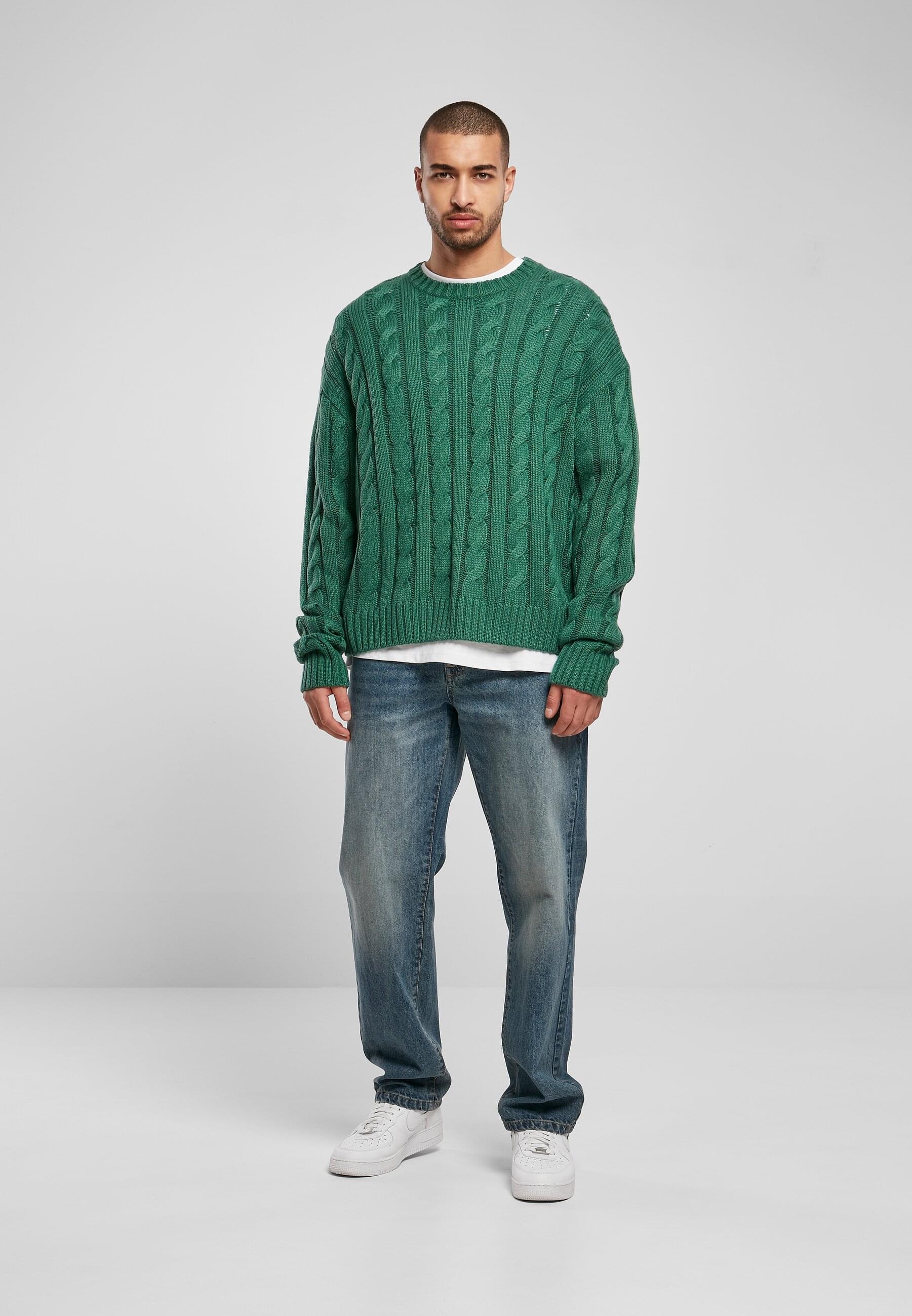 URBAN CLASSICS Rundhalspullover »Urban Classics Herren Boxy Sweater« 1 Stk. tlg.