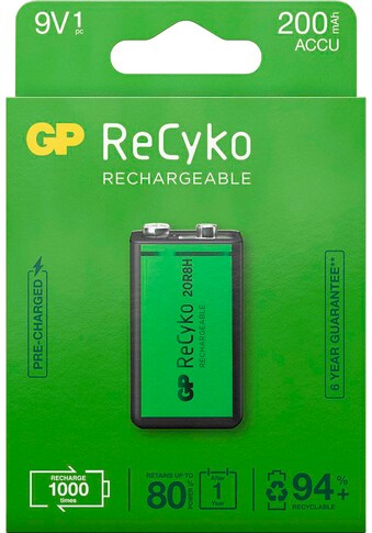 GP Batteries Akku »9V Akku GP NiMH 200 mAh ReCyko 8,4V 1 Stück«, 200 mAh kaufen