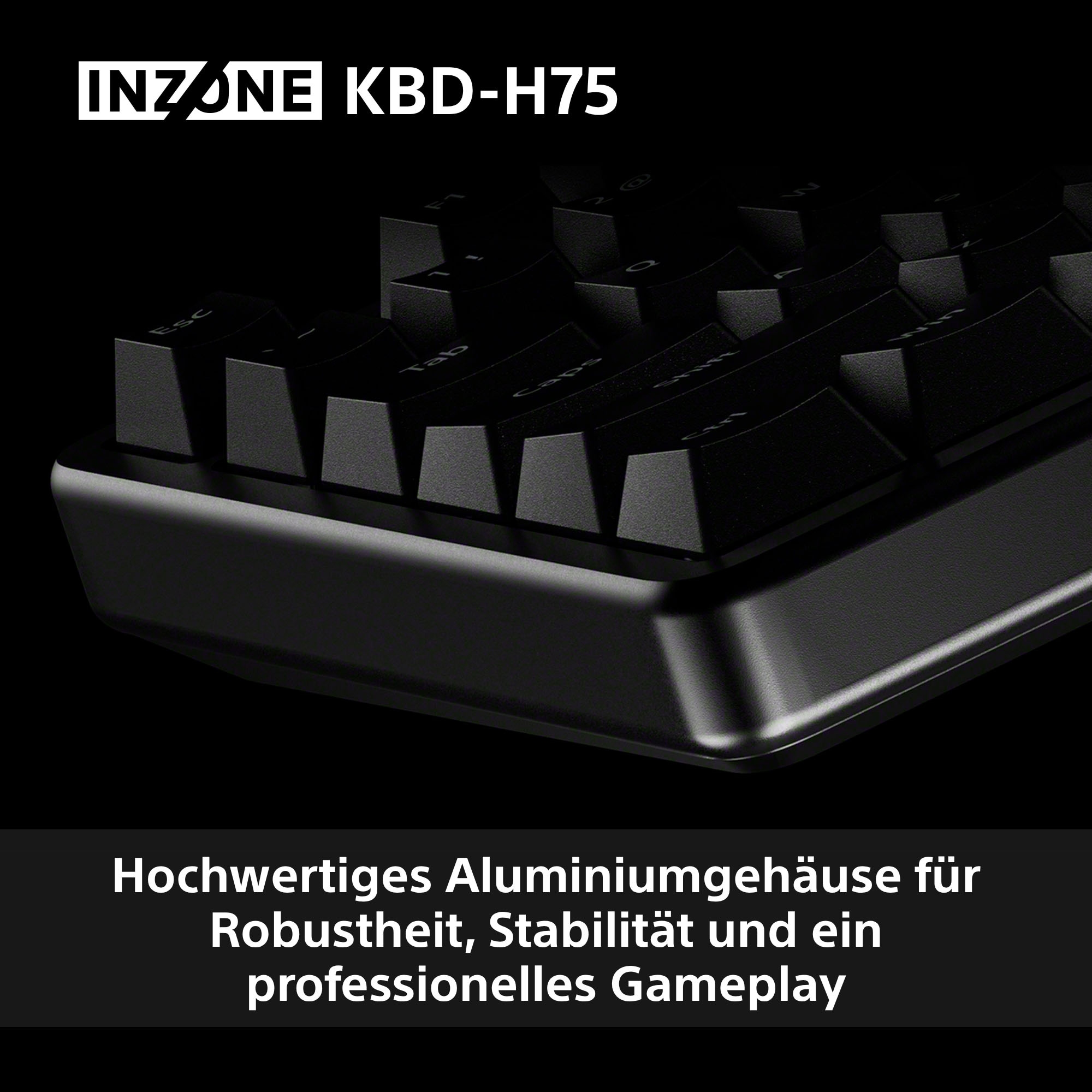 Sony Gaming-Tastatur »INZONE KBD-H75«, (Fn-Tasten-USB-Anschluss-Windows-Sperrtaste)