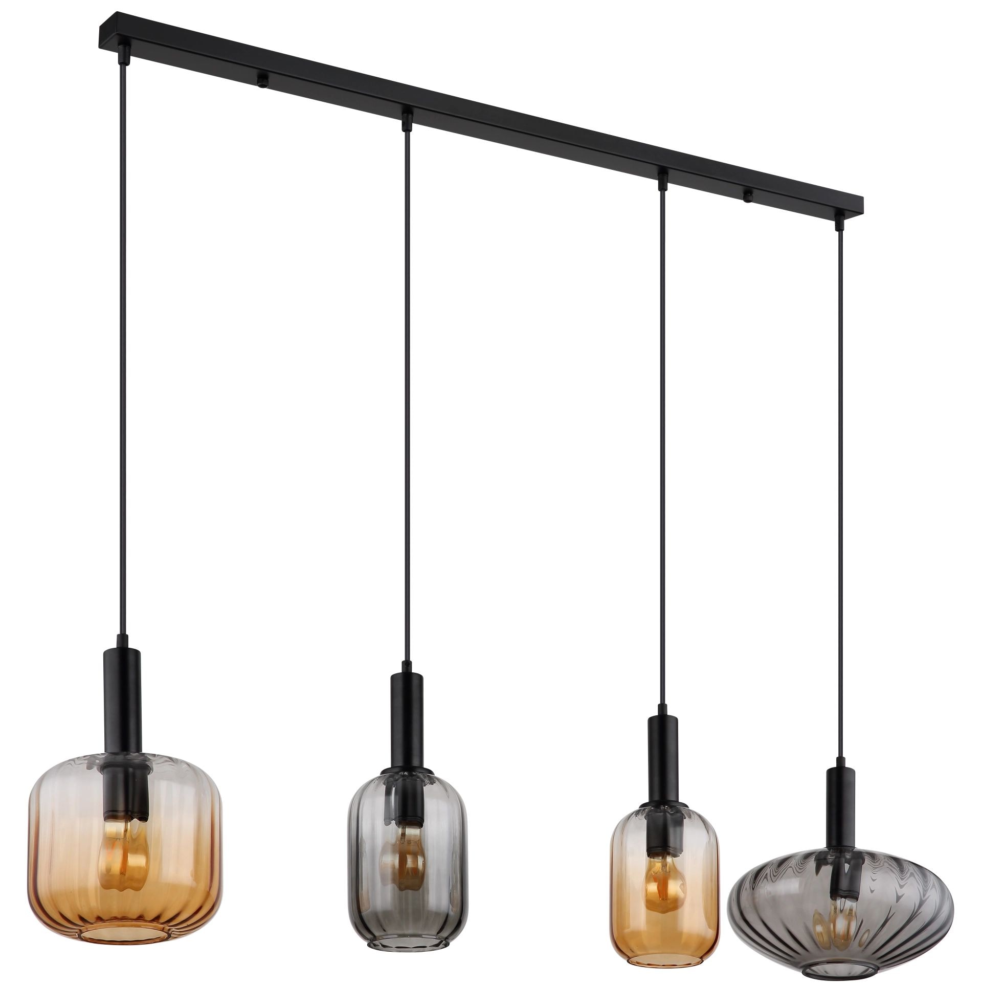 GLOBO LIGHTING Hängeleuchte »VALLETTA« 1 tlg. unterschiedliche Glasformen günstig online kaufen