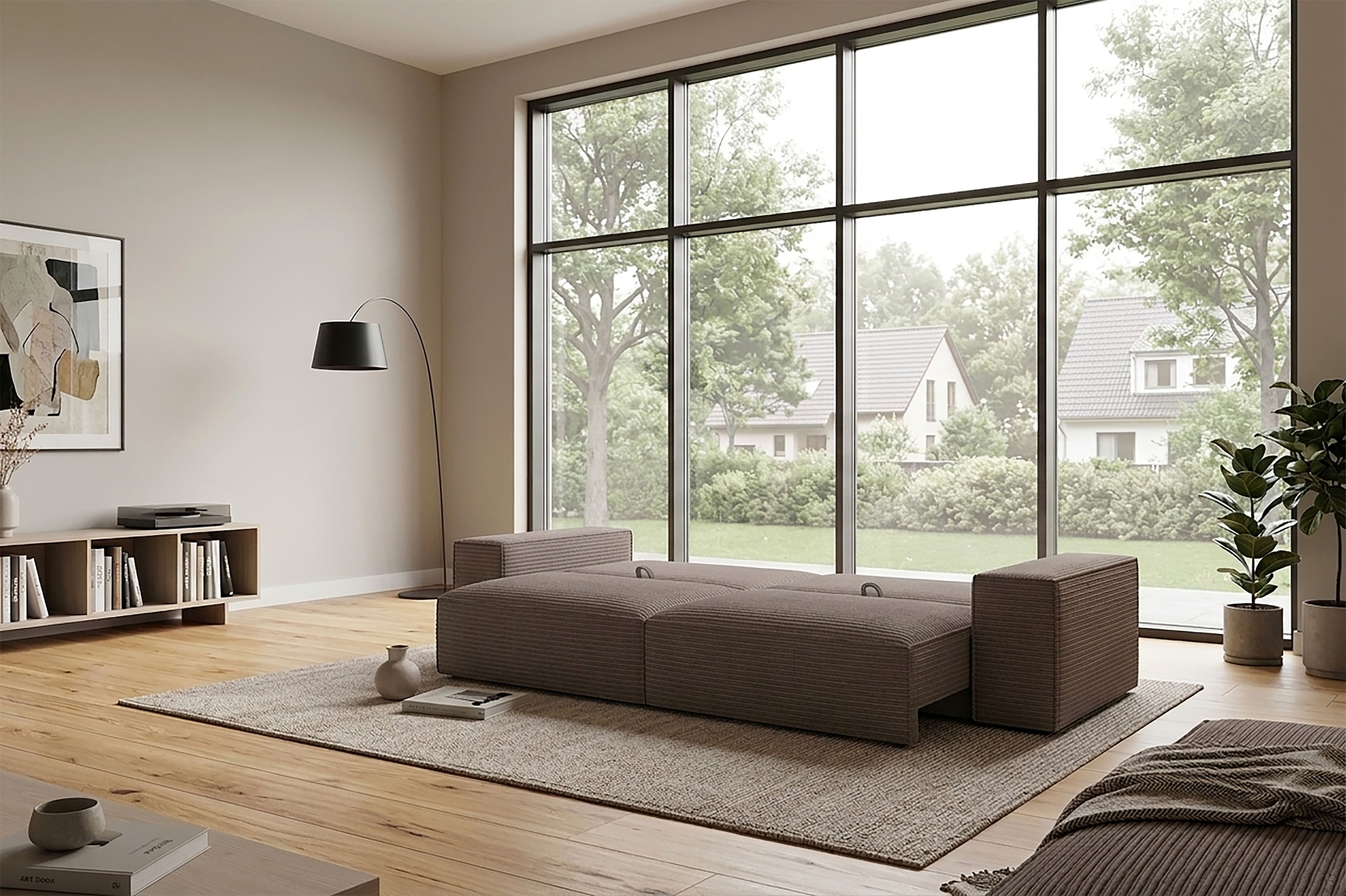 Trends by HG Big-Sofa »Conor XXL« Schlaffunktion + Bettkasten