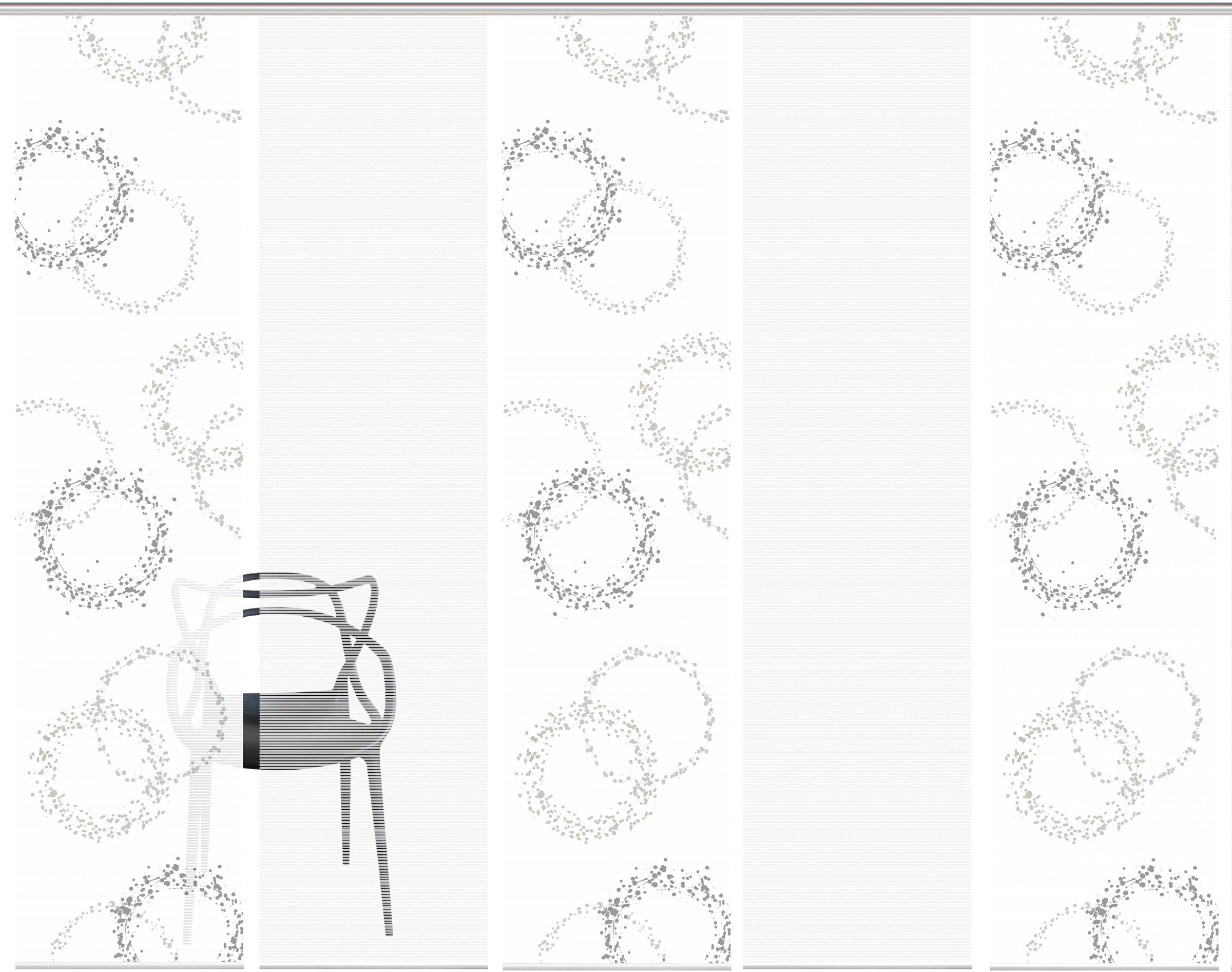 Vision S Schiebegardine »AINUR 5er SET« Paneelwagen 5 Stk. tlg. Schiebevorh günstig online kaufen