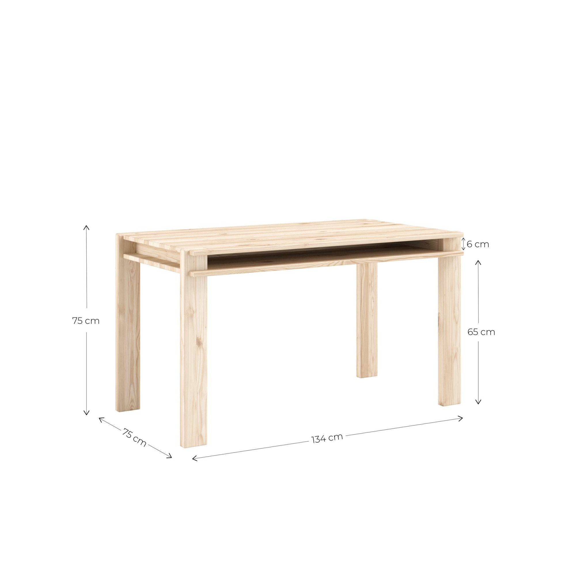 Karup Design Esstisch »Tuck Dining Table, mit Stauraum, aus FSC®-zertifiziertem Massivholz« Platzsparender Esstisch, vielseitig einsetzbar, bis zu 6 Personen