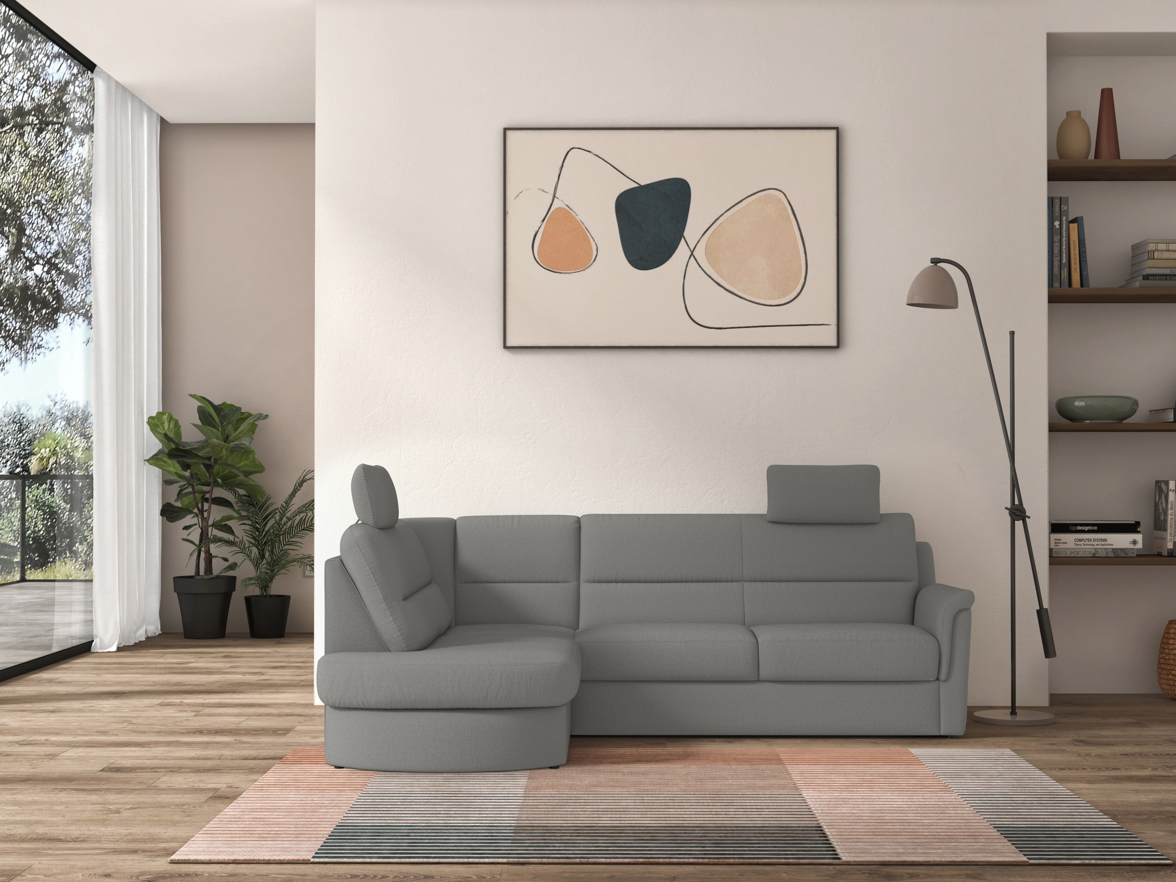 sit&more Ecksofa »Panini L-Form«, wahlweise mit Bettfunktion und Bettkasten günstig online kaufen