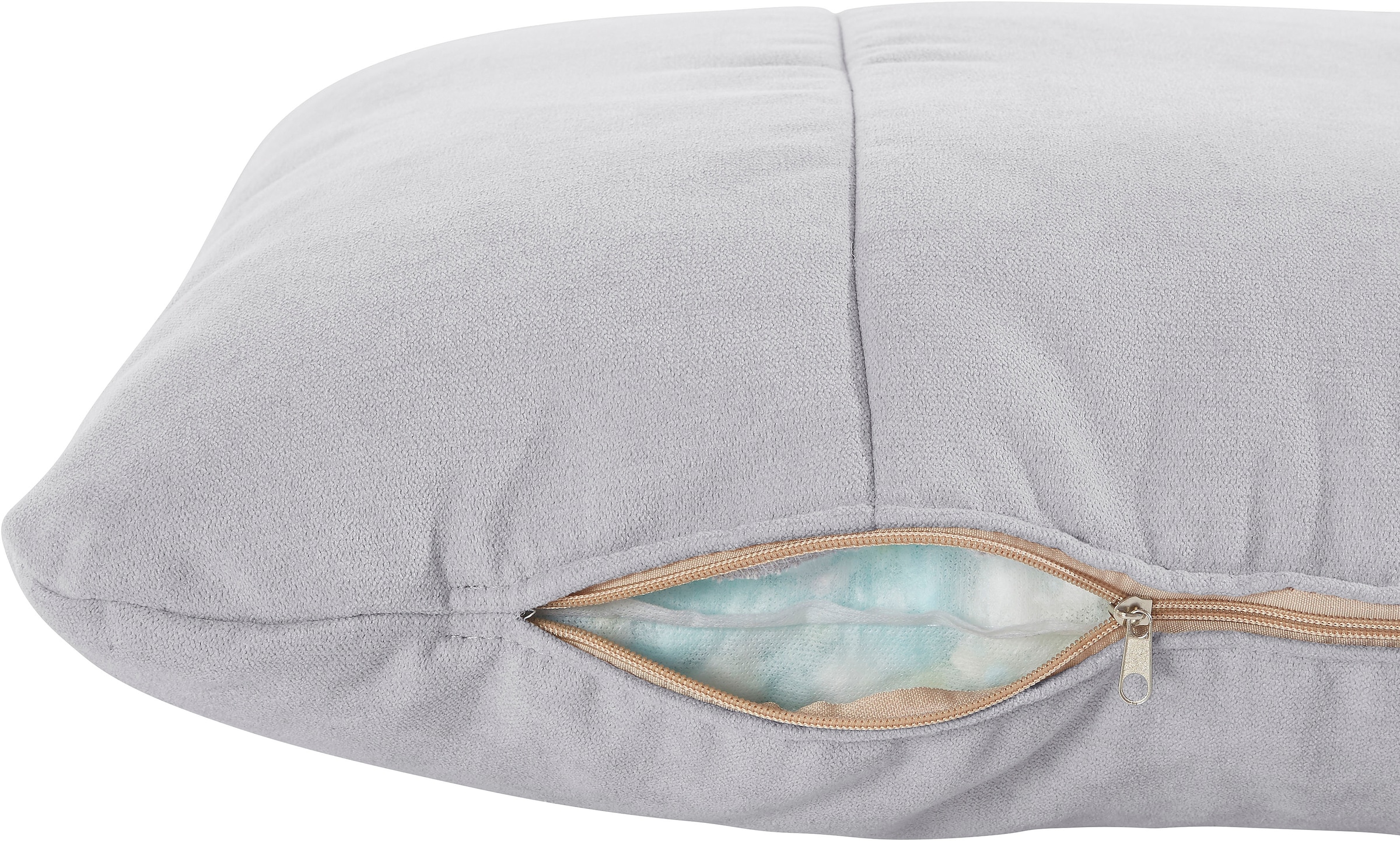 Home affaire Dekokissen »Océane« passend zum Bett Oceáne in Samtvelours und Feinstruktur, 2-er Set