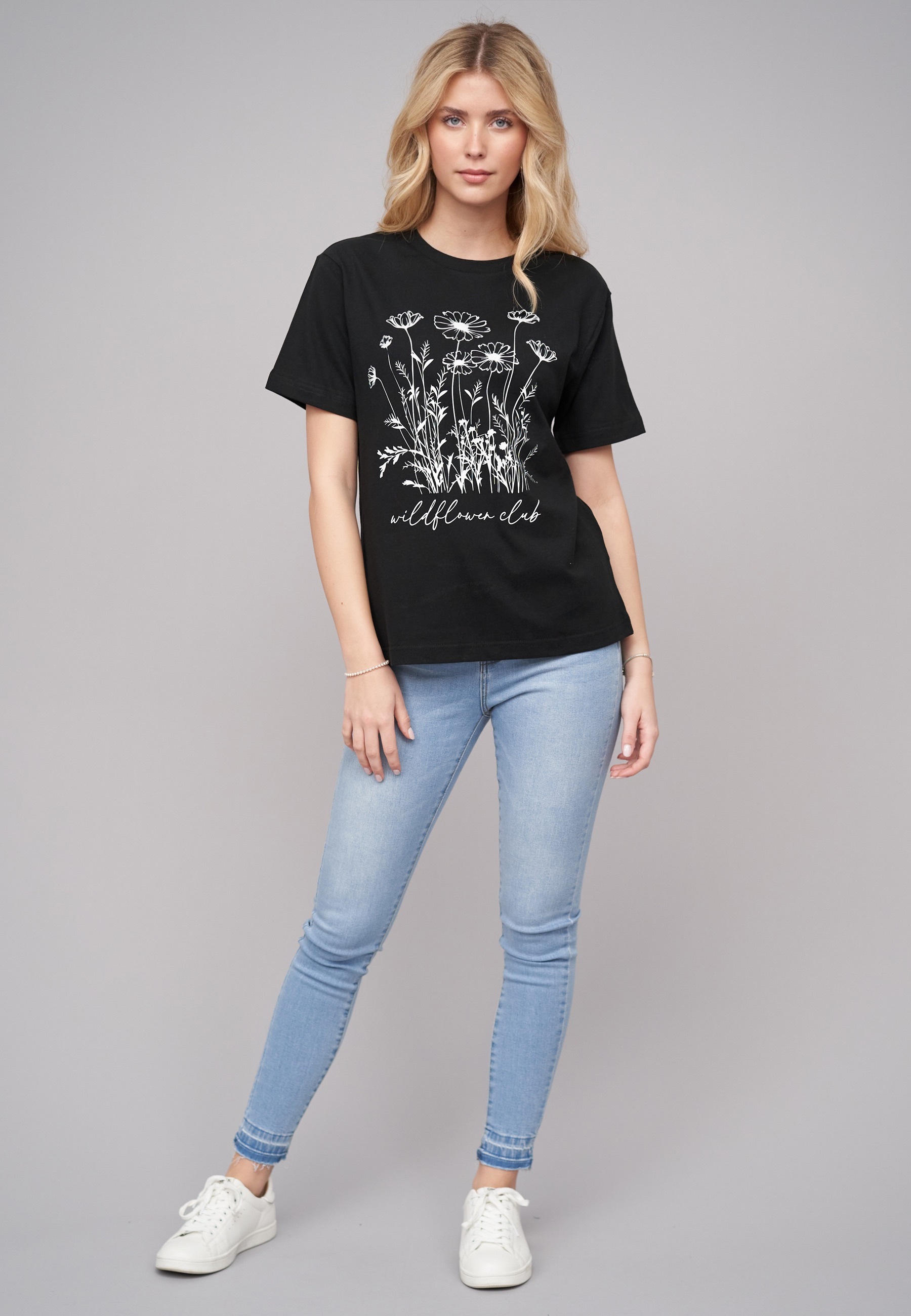 CLOUD 5IVE T-Shirt »CLOUD 5IVE Ladies 77 Wildflower Black Tee« 1 Stk.