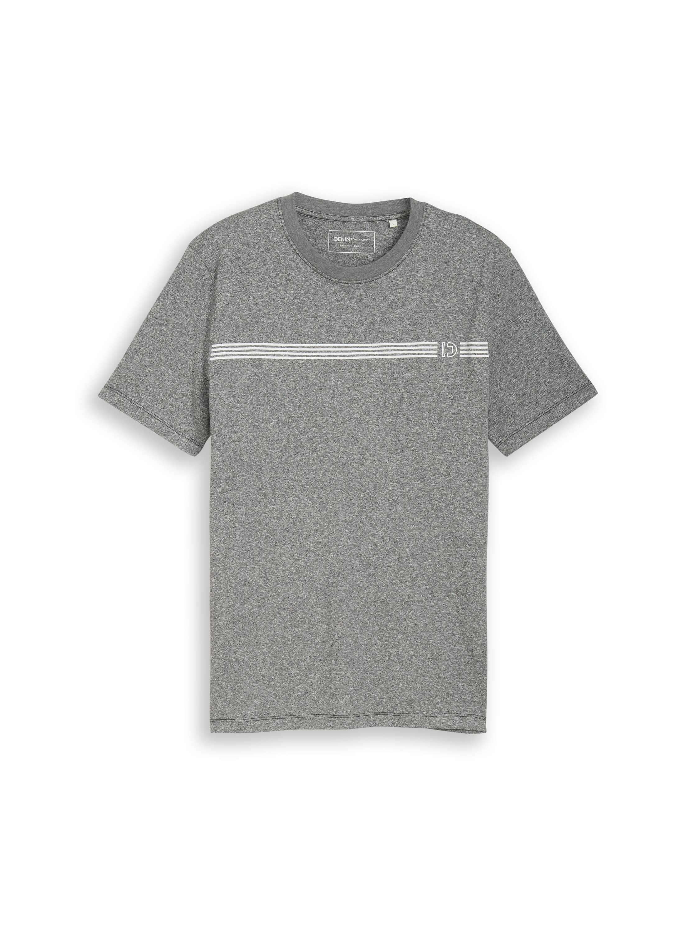 TOM TAILOR Denim T-Shirt in Melange-Optik