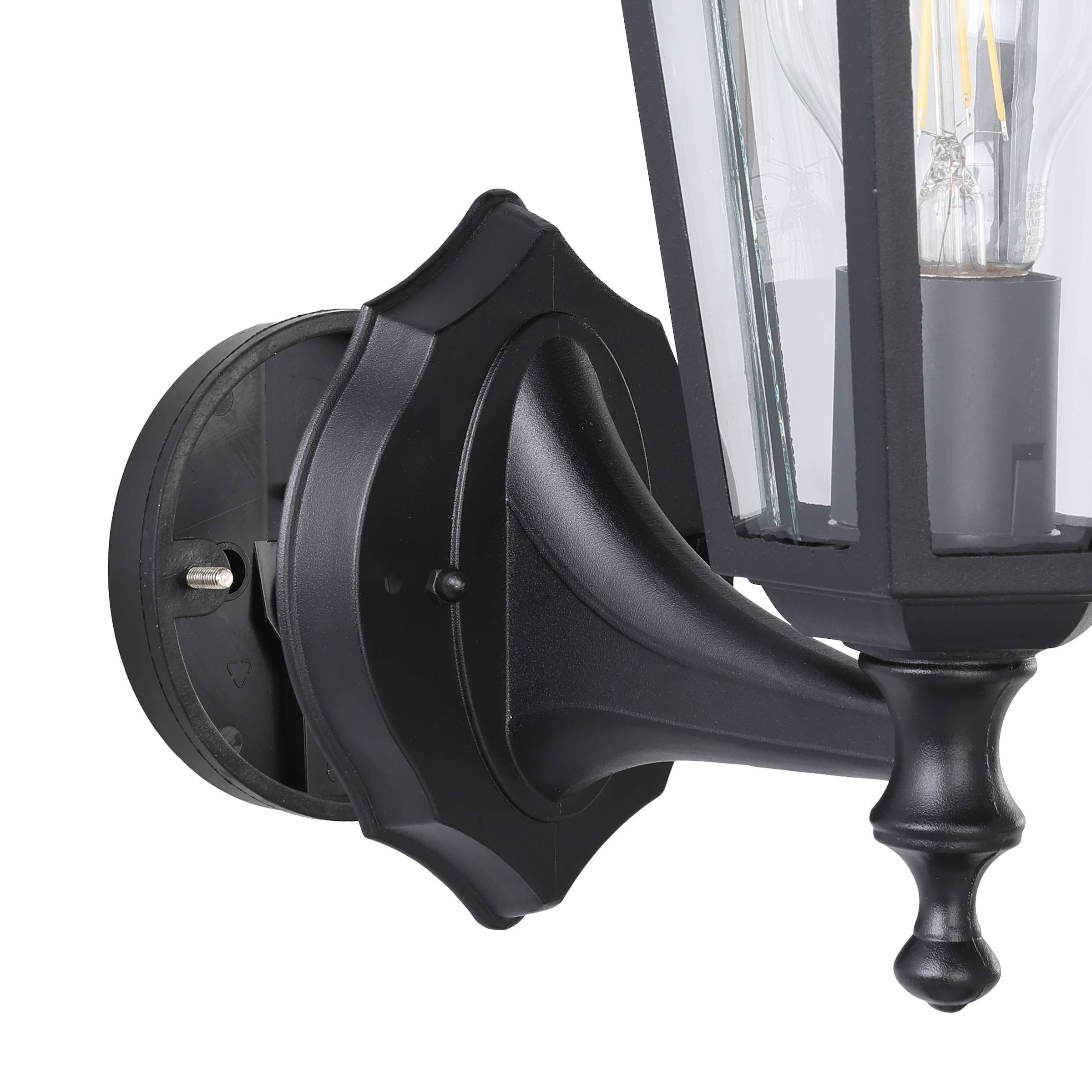 EGLO LED Wandleuchte »LATERNA 4 L16,5 x H32 x AL23 cm, spritzwassergeschützte Lampe«, 1 flammig, Leuchtmittel E27 | ohne Leuchtmittel, Außen-Wandlampe Laterna 4, Lampe, E27, IP44, L16,5 x H32 x AL23 cm