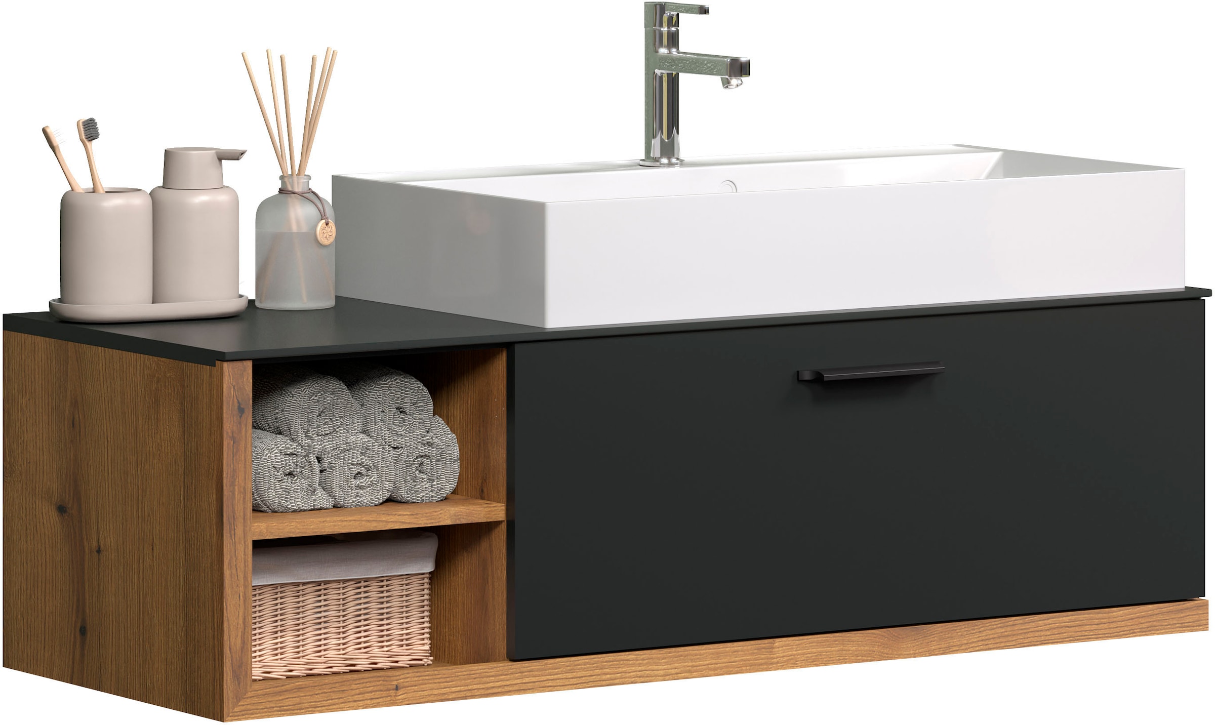 INOSIGN Waschtisch »Premont«, Eleganter Waschbeckenunterschrank mit 80 cm Waschbecken - Softclose