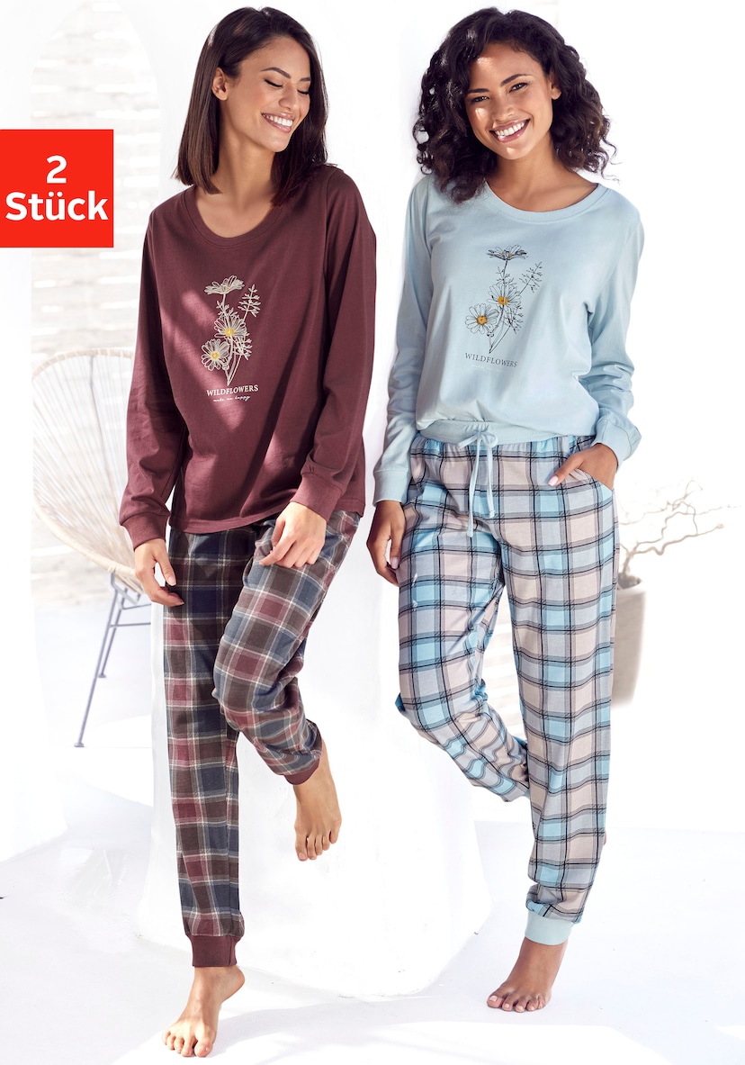 Triumph Schlafanzug, (Set, 2 kaufen Capri-Pyjama online aus Baumwolle tlg.), reiner