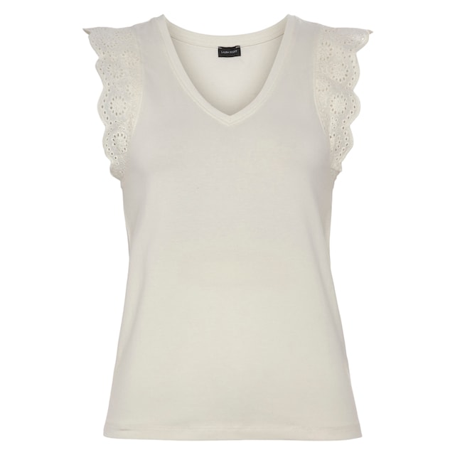 Laura Scott T-Shirt, mit Häkelspitze im Online-Shop bestellen | V-Shirts