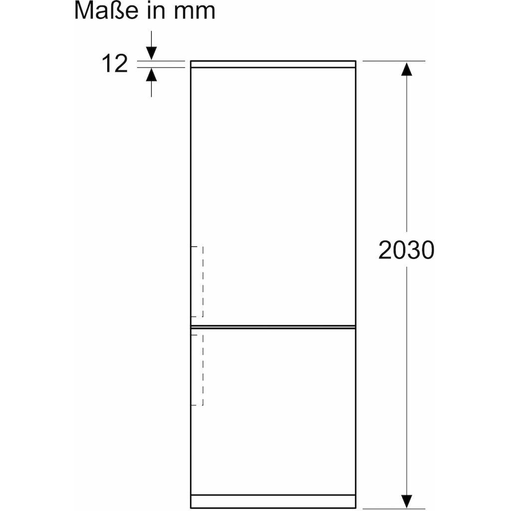 BOSCH Kühl-/Gefrierkombination, KGN397LDF, 203 cm hoch, 60 cm breit