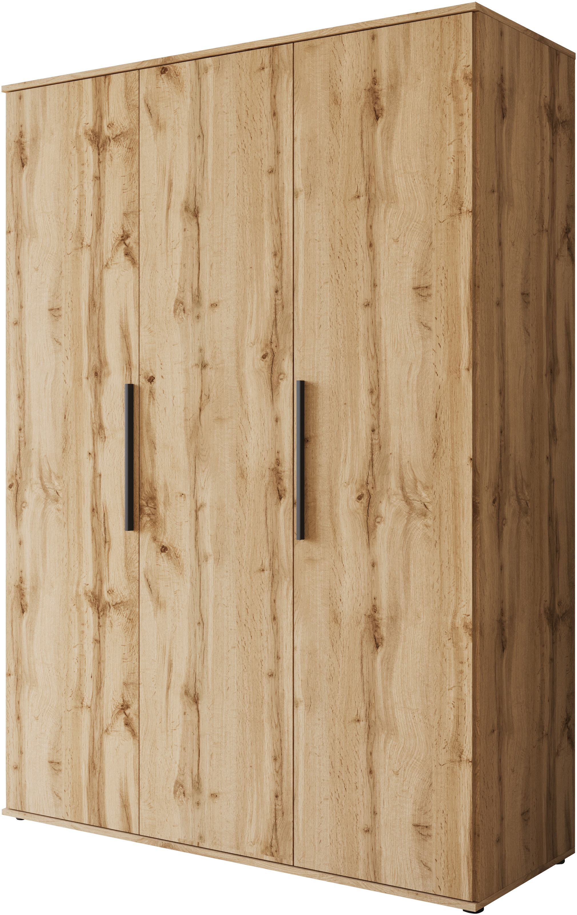INOSIGN Kleiderschrank »LAGOS Wäscheschrank, Garderobe, schwarze Griffe, Made in Europe«, Moderner Drehtürenschrank, FSC-zertifiziert, Schlafzimmerschrank