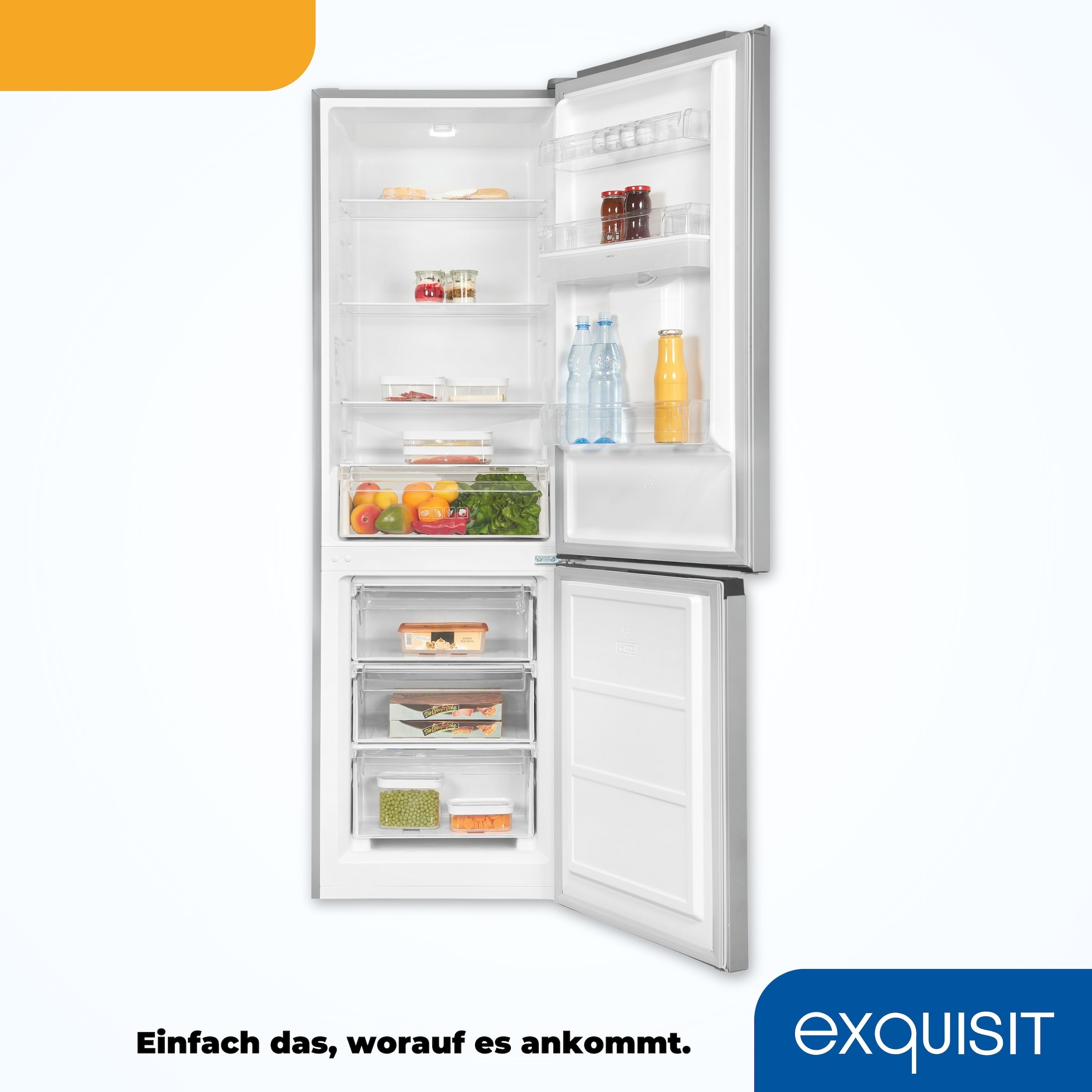 exquisit Kühl-/Gefrierkombination »KGC320-95-E-WS-040C«