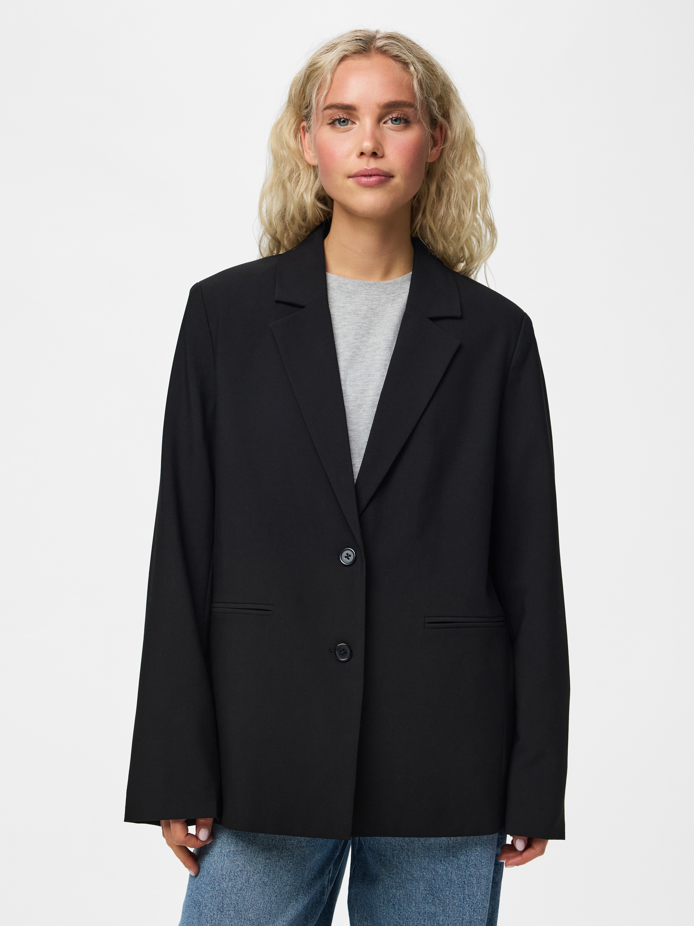 pieces Longblazer »PCBOSELLA LS LOOSE BLAZER NOOS BC« Materialmix