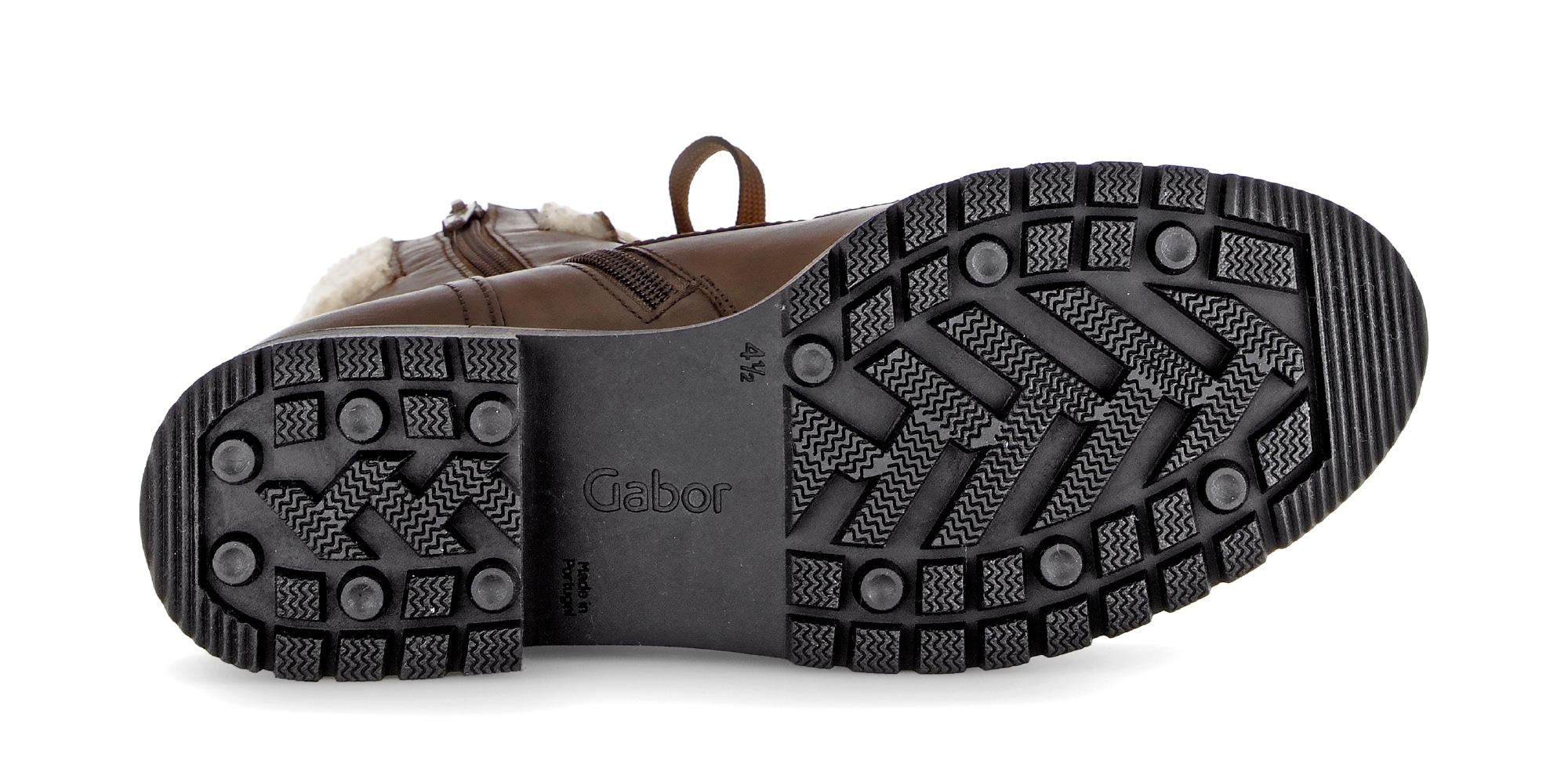 Gabor Winterstiefelette »GENUA«, Blockabsatz, Winterboots mit Teddyplüsch-Kragen