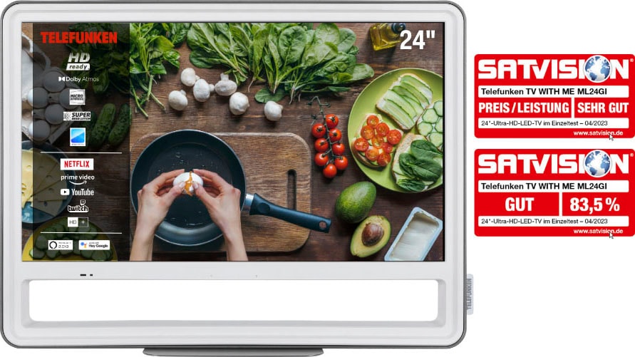 Telefunken LED-Fernseher »TV WITH ME ML24S«, HD ready, Smart-TV