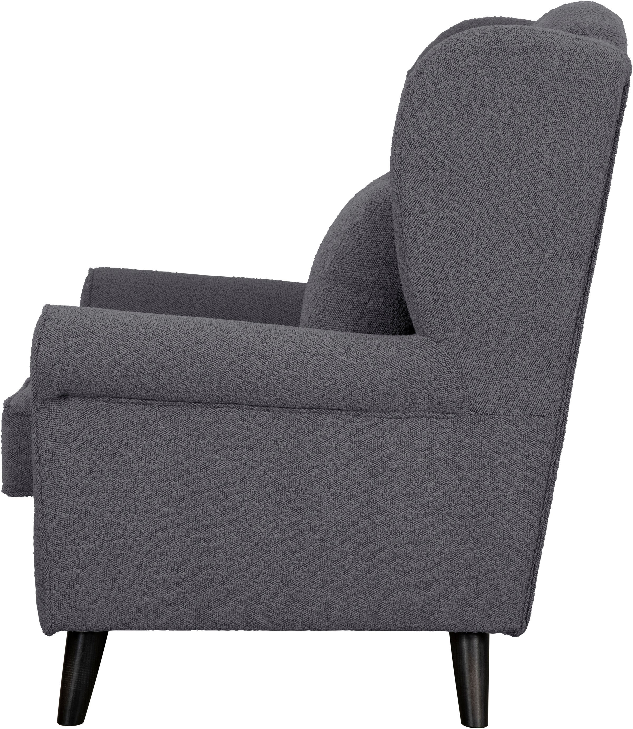 Home affaire Sessel »Ohrensessel CHISTELLE, wahlweise mit Polsterhocker«, mit Wellenunterfederung, Maße: B/T/H: 81/87/99 cm