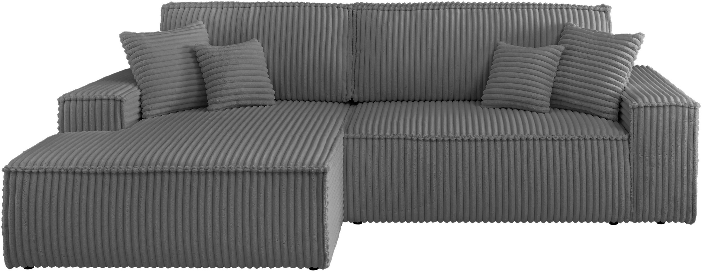 andas Ecksofa »FINNLEY Schlafsofa 267 cm, L-Form mit Schlaffunktion & Bettk günstig online kaufen