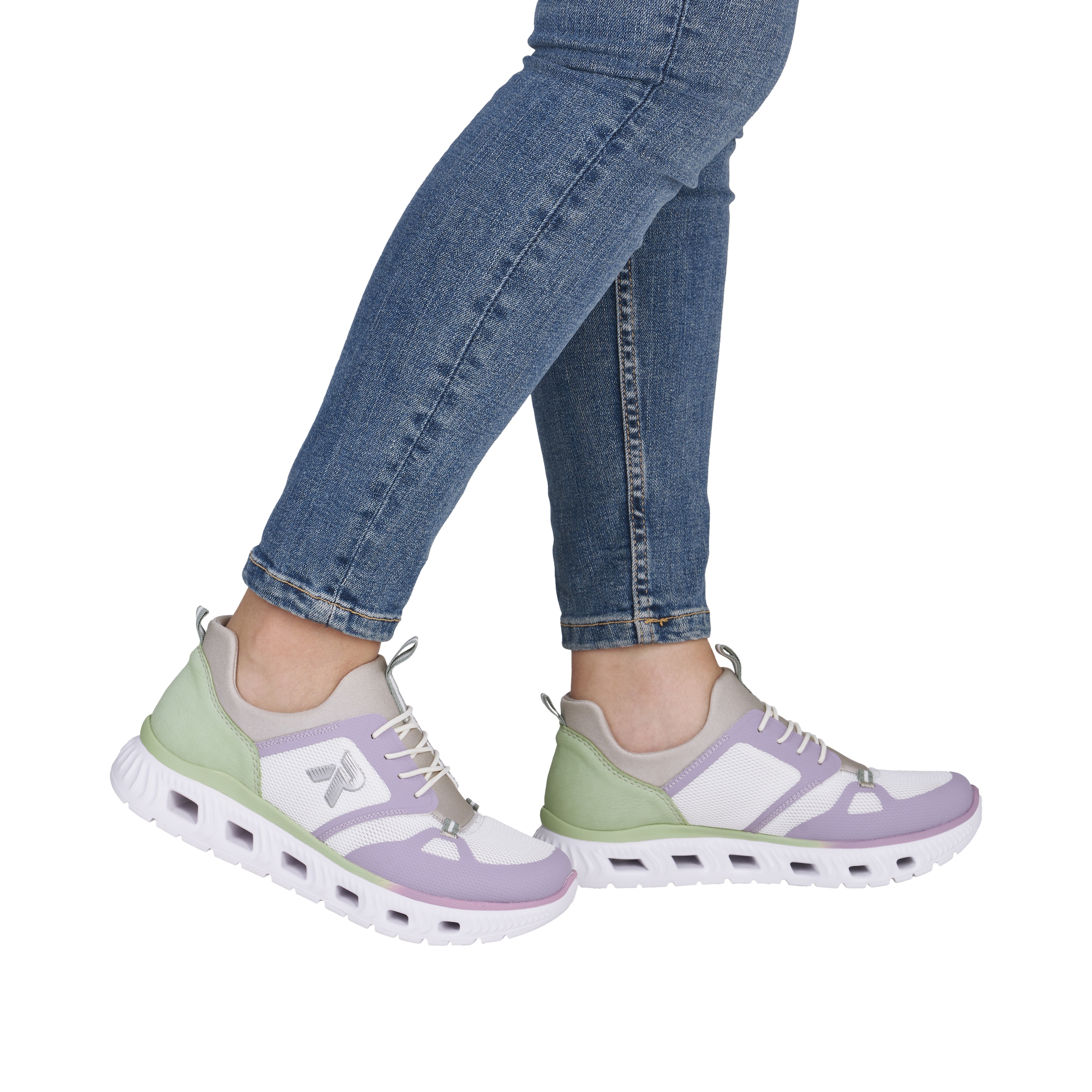 Rieker Slip-On Sneaker  Slipper, Freizeitsneaker, Halbschuh mit MemoSoft- Innensohle